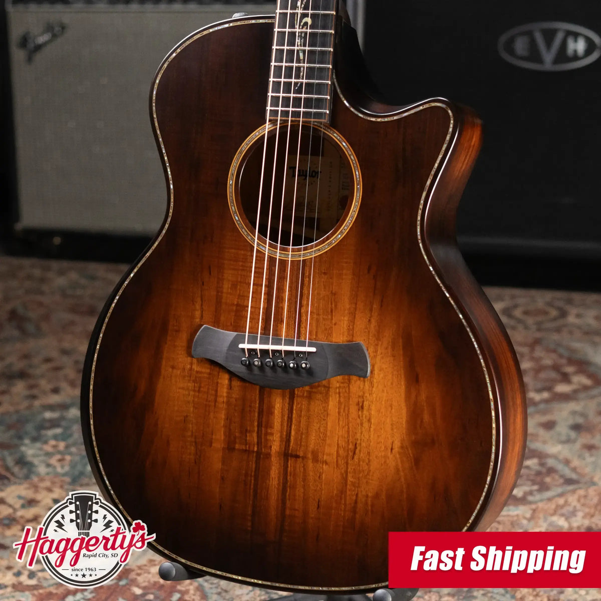 Taylor Builder's Edition K24ce Grand Auditorium Acoustic/Electric Guitar with Hardshell Case