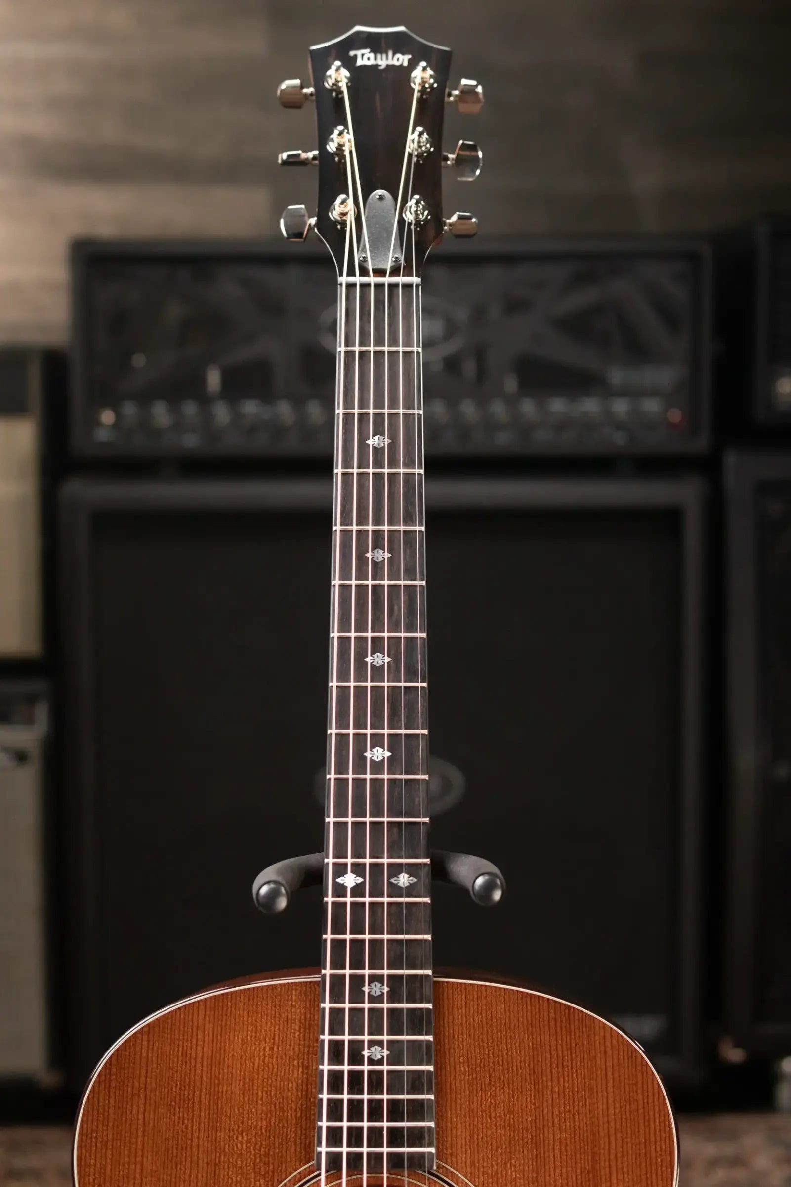 Taylor Custom 318e Mahogany/Torrefied Sitka Grand Orchestra Acoustic/Electric Guitar - Wild Honey Burst Top with Hardshell Case - Factory Demo