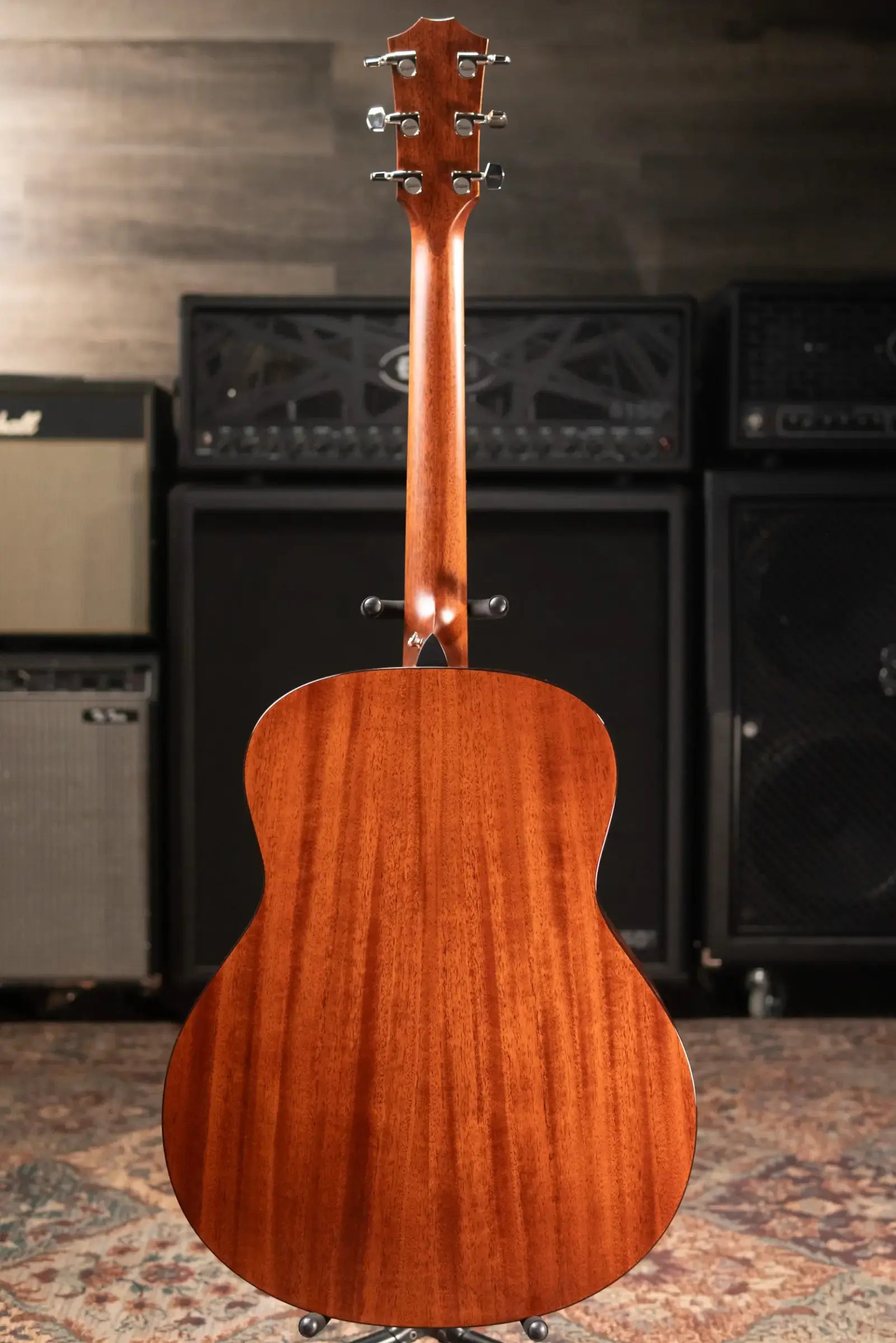 Taylor Custom 318e Mahogany/Torrefied Sitka Grand Orchestra Acoustic/Electric Guitar - Wild Honey Burst Top with Hardshell Case - Factory Demo