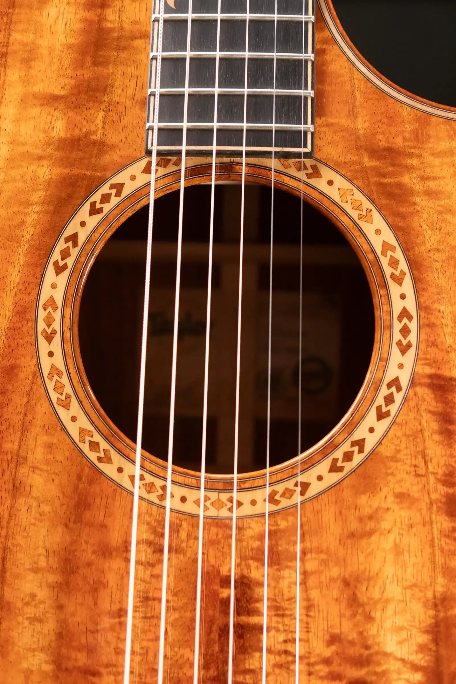 Taylor Custom C28ce AA Koa Grand Orchestra Acoustic/Electric Guitar with Hardshell Case - Used