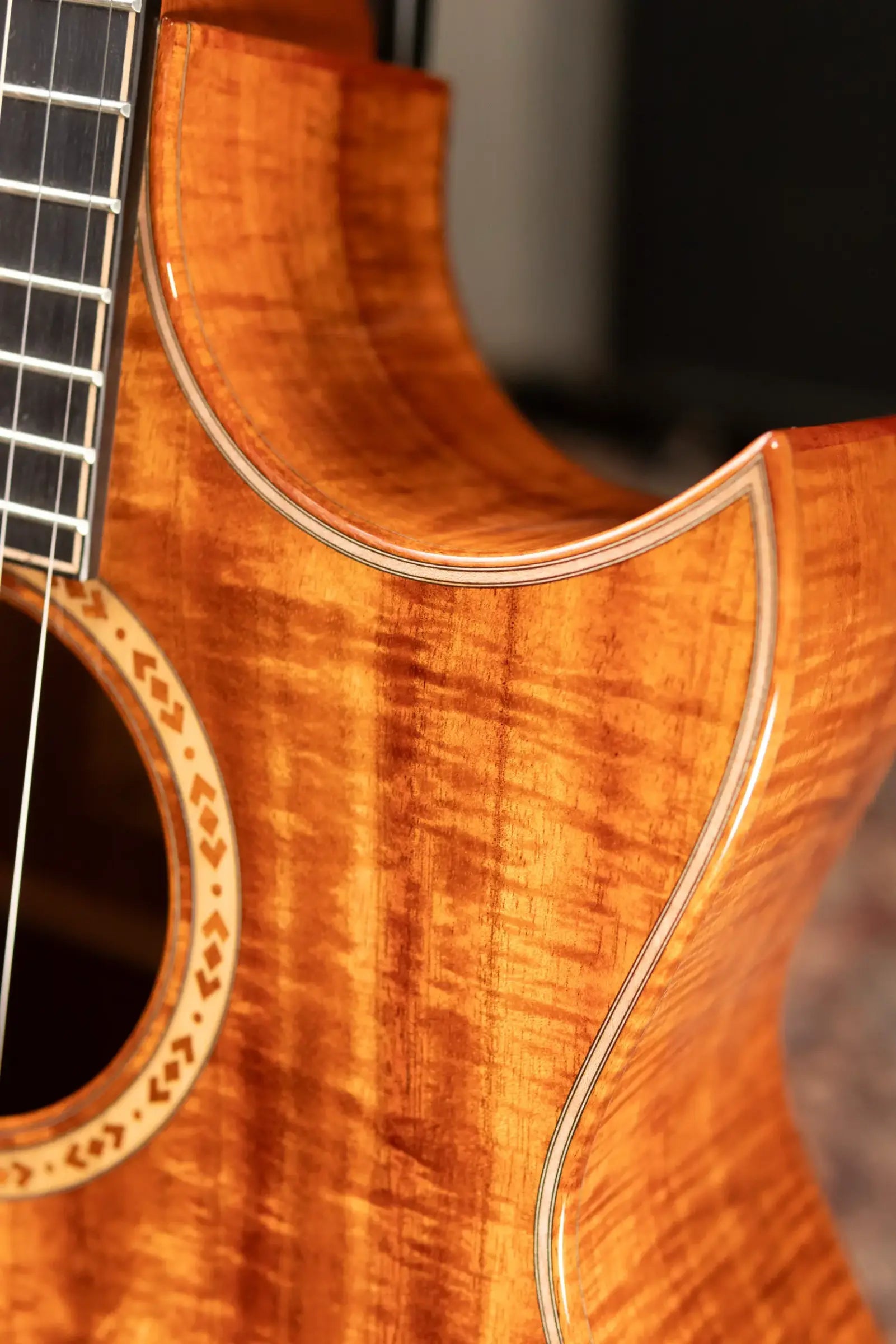 Taylor Custom C28ce AA Koa Grand Orchestra Acoustic/Electric Guitar with Hardshell Case - Used