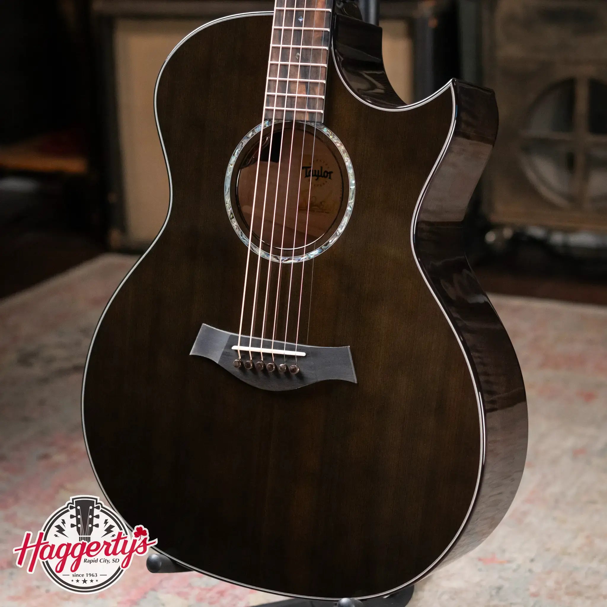 Taylor Custom Grand Auditorium Acoustic Electric Maple Sinker Cypress with Hardshell Case 6772d014ee213