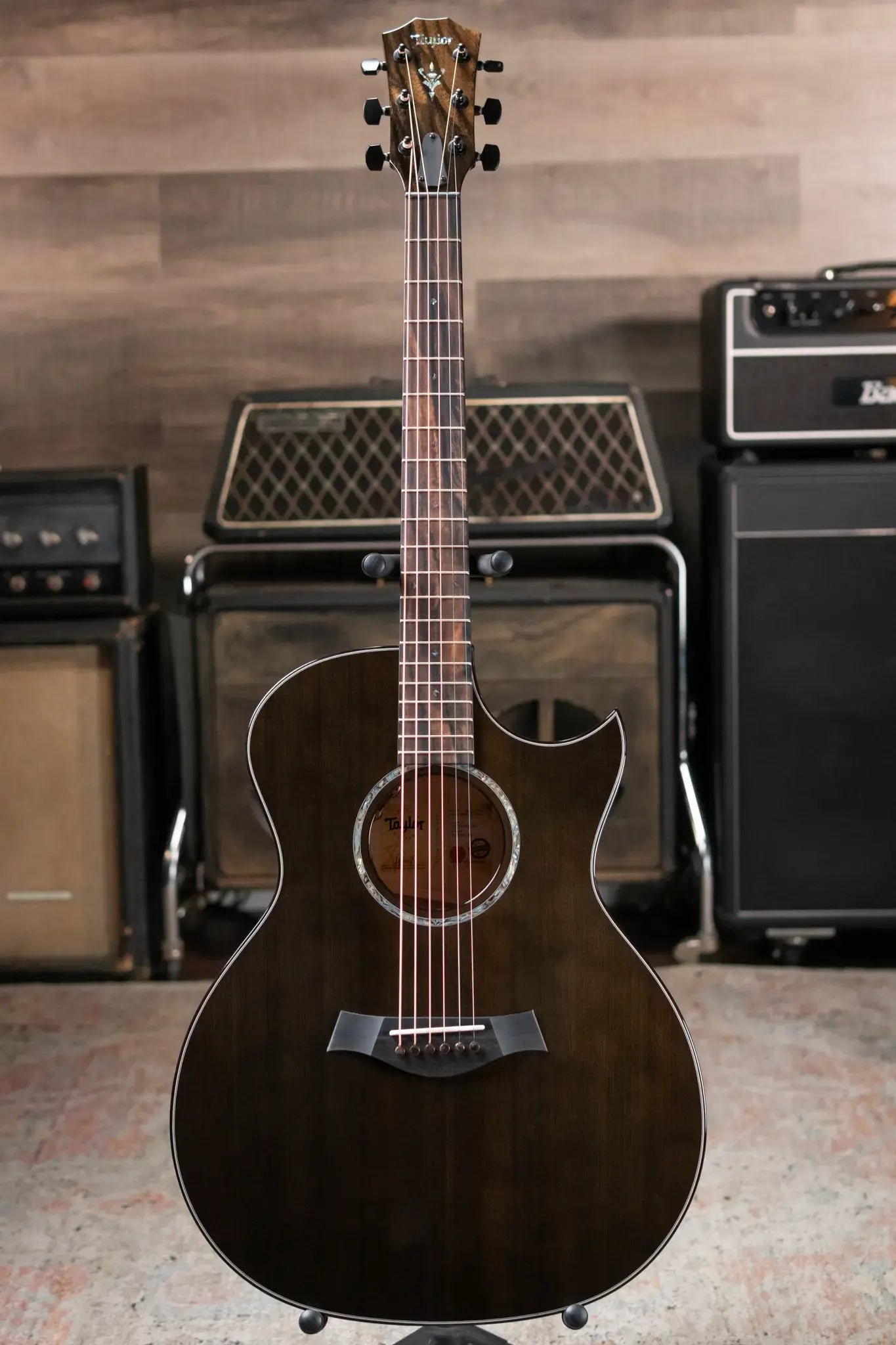 Taylor Custom Grand Auditorium Acoustic Electric Maple Sinker Cypress with Hardshell Case 6772d015cf4dd