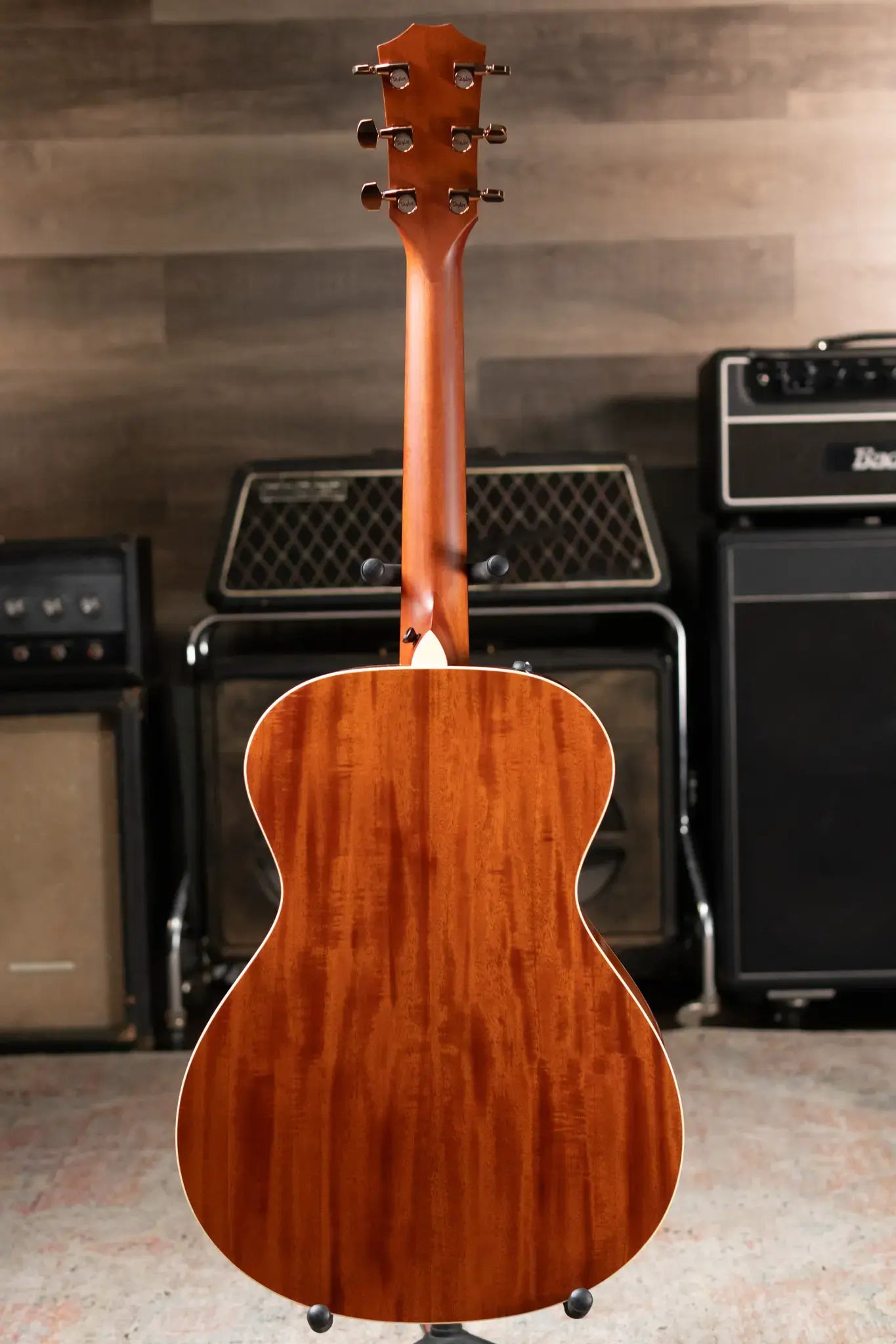 Taylor Custom Shop Grand Concert 12-Fret Acoustic/Electric - Black Top Mahogany/Mahogany with Hardshell Case