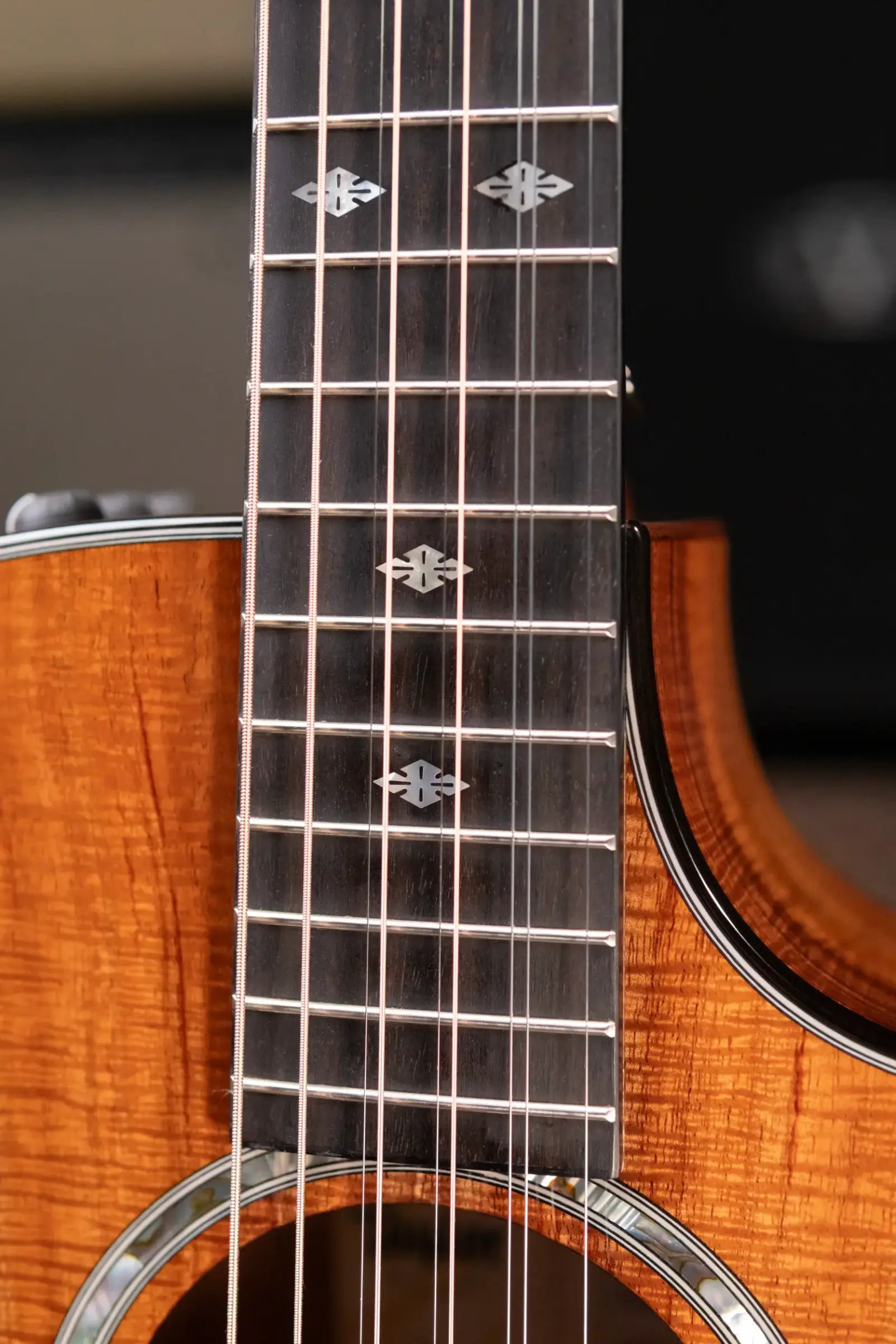 Taylor Custom Shop #12940 GA-9 9-String Grand Auditorium Acoustic/Electric Guitar - Hand Selected AA Koa with Hardshell Case