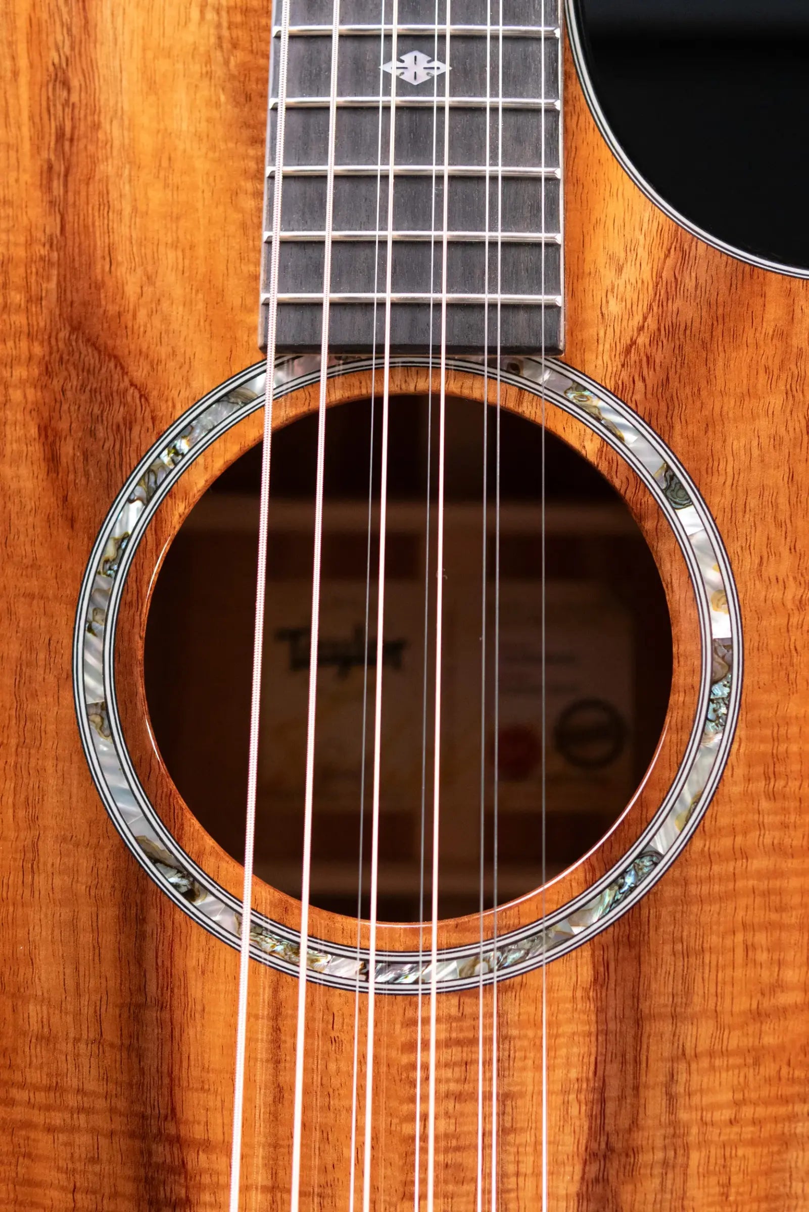 Taylor Custom Shop #12940 GA-9 9-String Grand Auditorium Acoustic/Electric Guitar - Hand Selected AA Koa with Hardshell Case