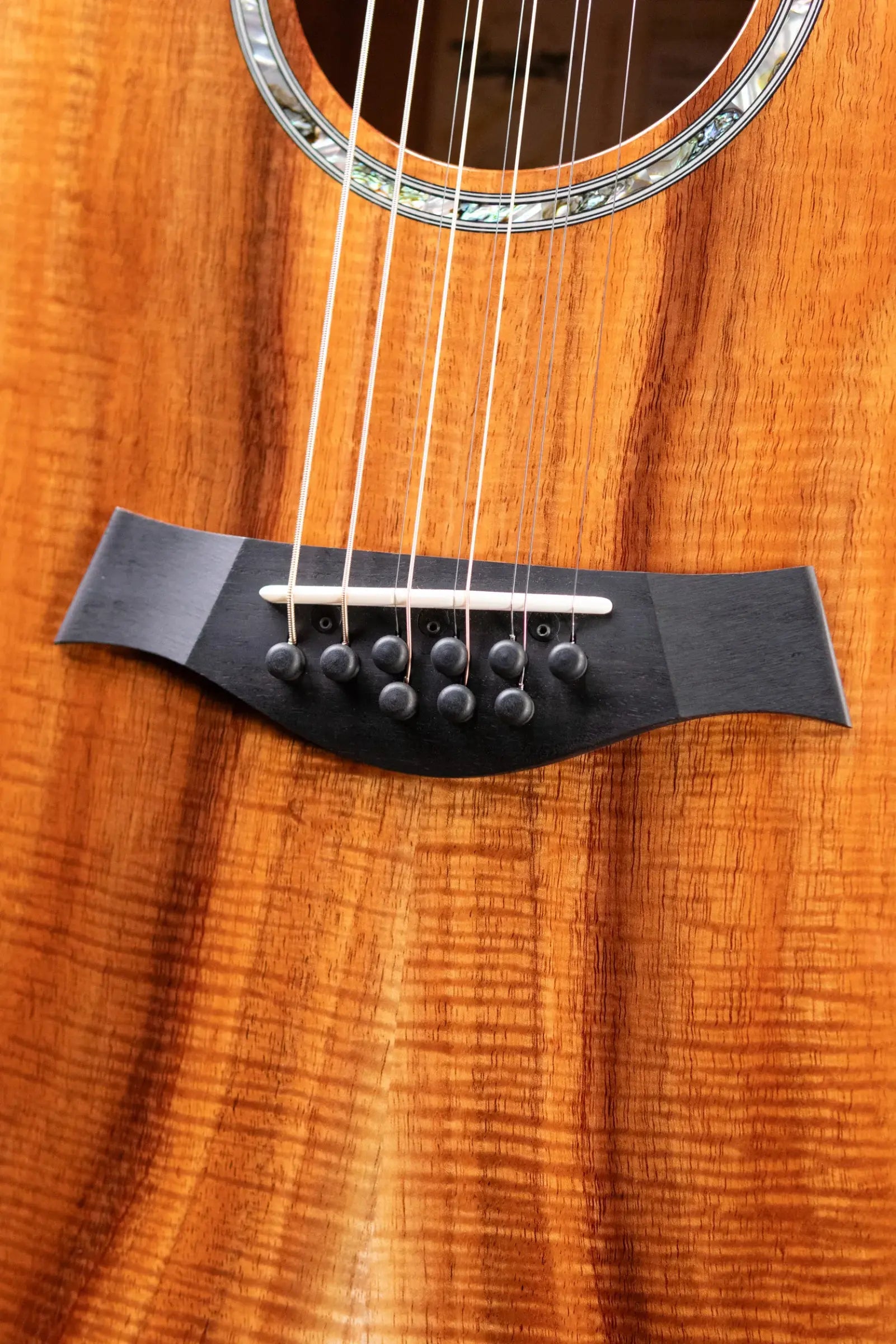 Taylor Custom Shop #12940 GA-9 9-String Grand Auditorium Acoustic/Electric Guitar - Hand Selected AA Koa with Hardshell Case