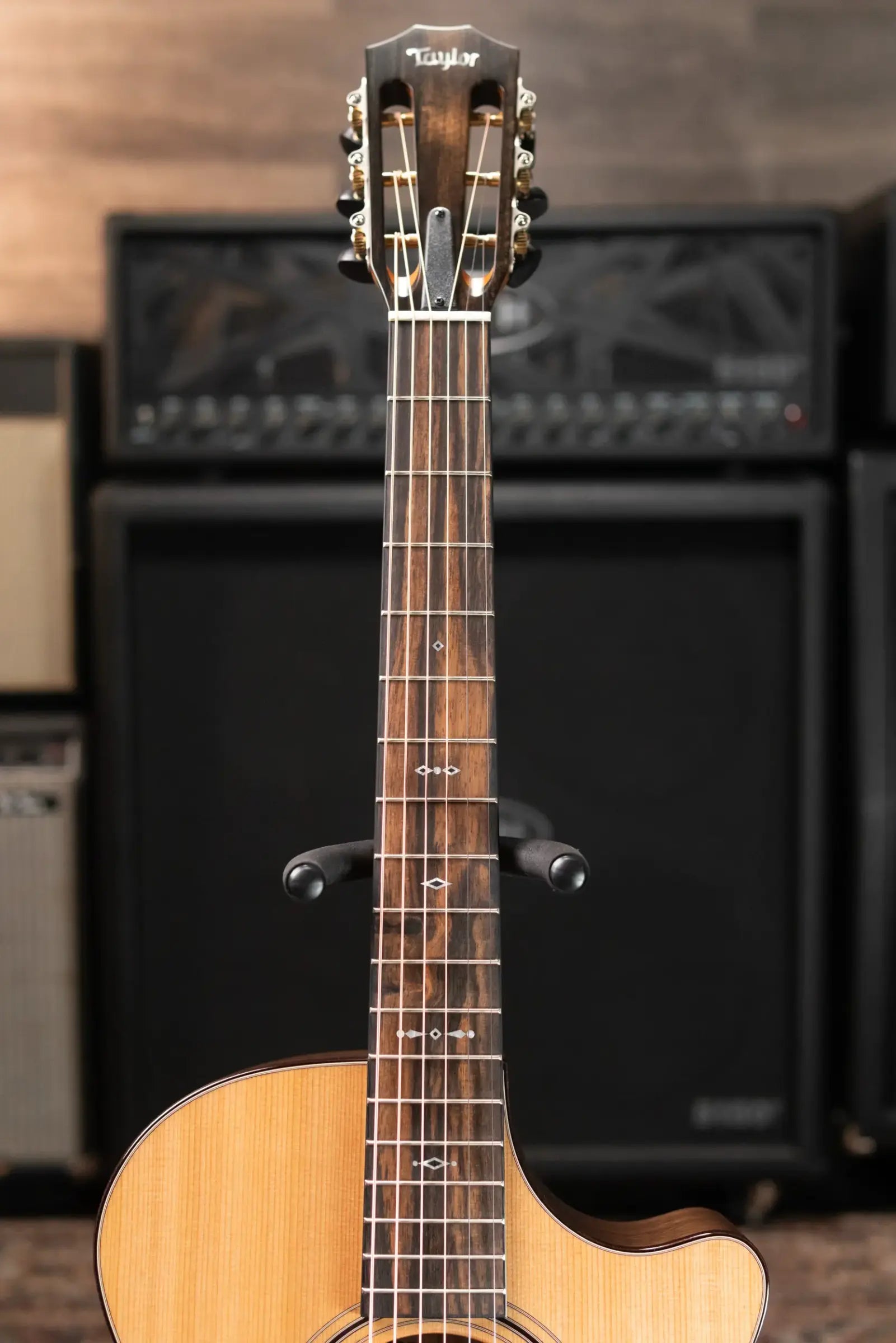 Taylor Custom Shop 312ce 12-Fret Grand Concert Acoustic/Electric Guitar - Walnut/Cedar with Hardshell Case - Factory Demo