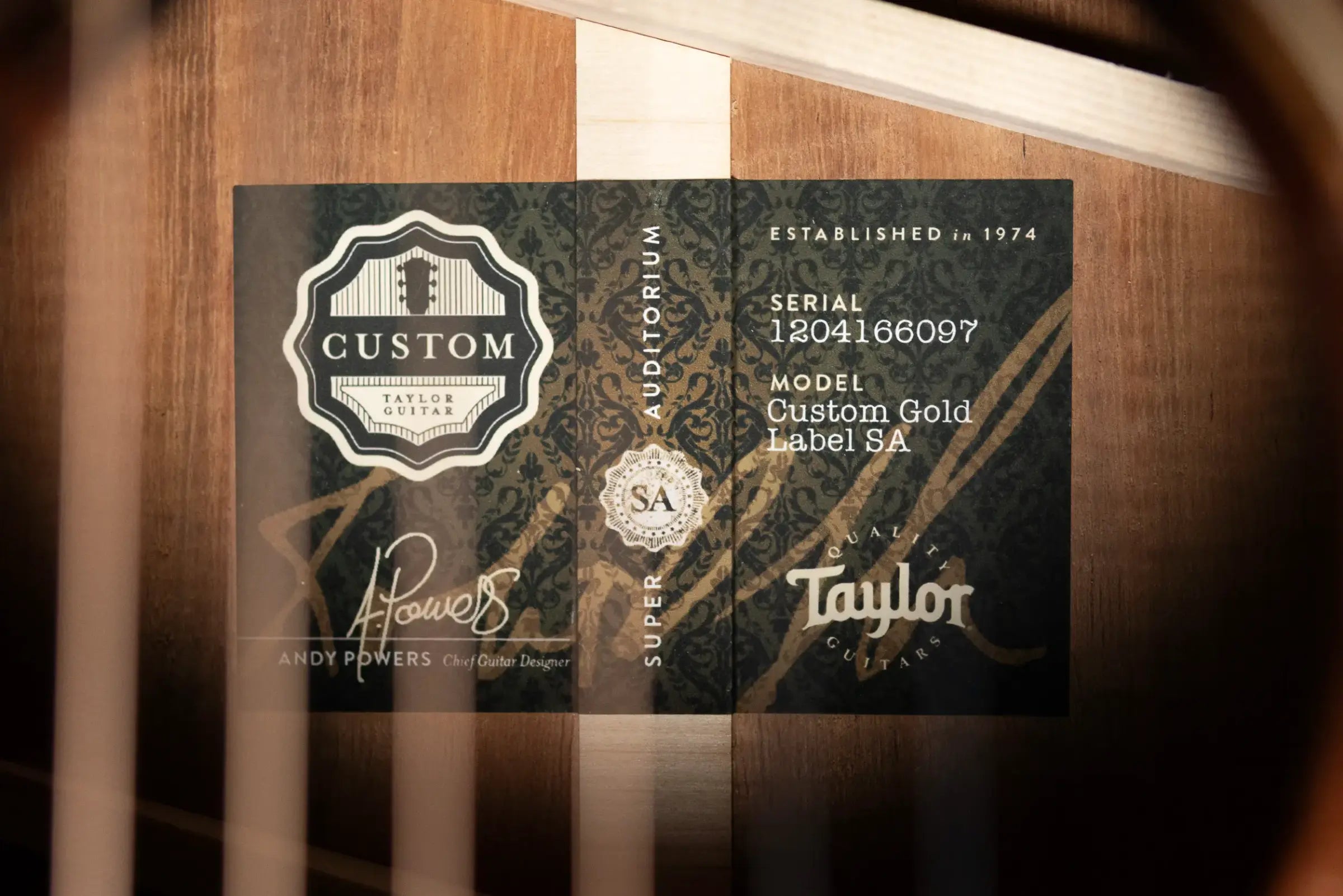 Taylor Custom Shop #C0712 Gold Label Super Auditorium Acoustic/Electric Guitar with Hardshell Case