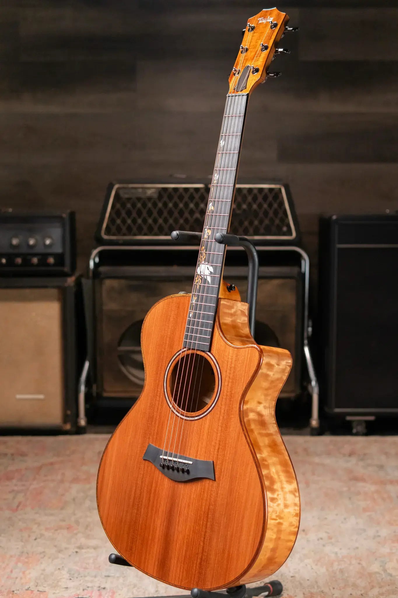 Taylor Custom Shop C12ce "Amber Tide" 2025 Catch Event #16 Grand Concert Acoustic/Electric Guitar - Quilted Maple/Sinker Redwood with Hardshell Case