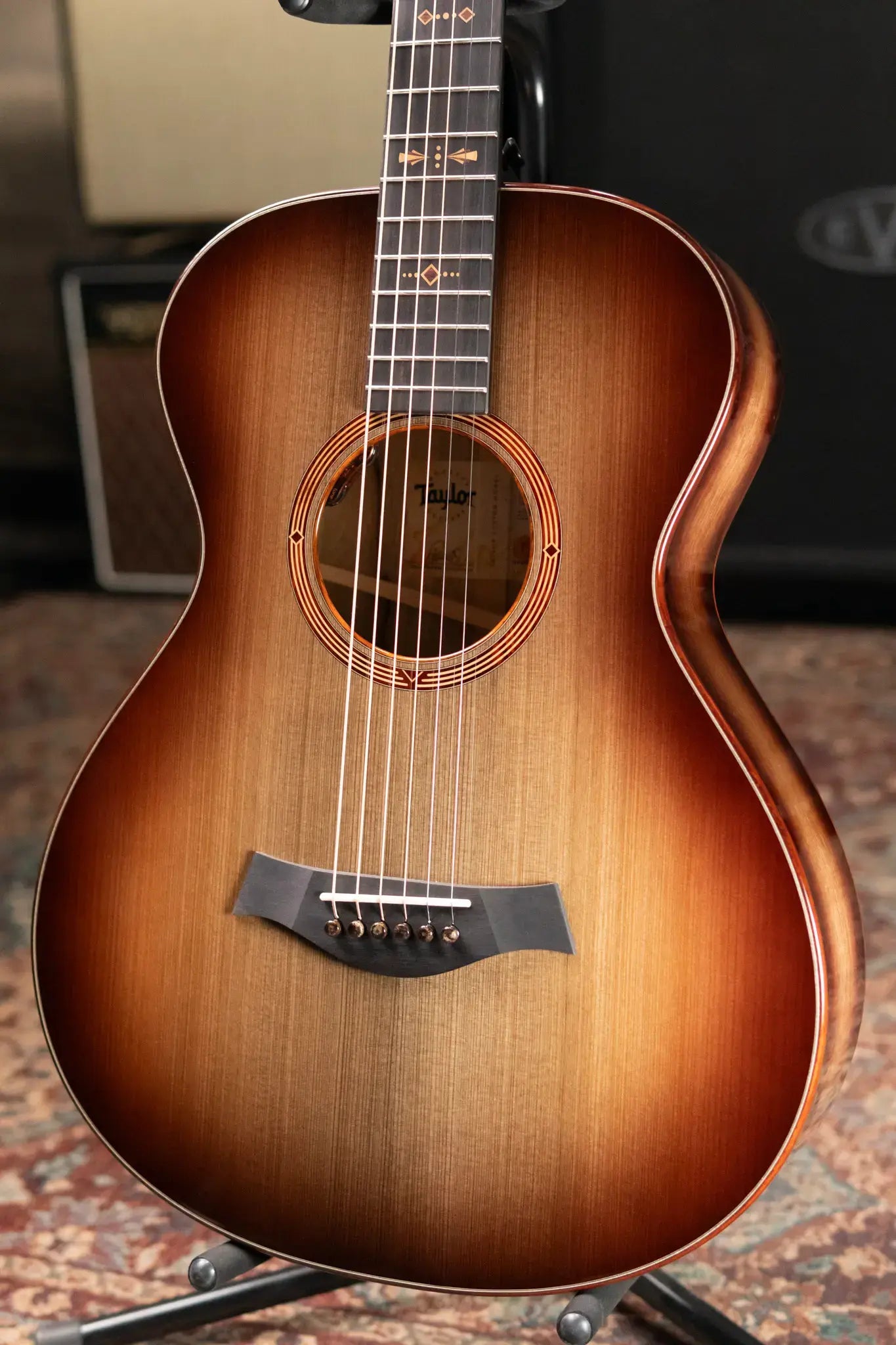 Taylor "The Monument" 1 of 20 12-Fret 2025 Catch Event #10 Grand Concert Acoustic/Electric Guitar - Black Limba/Sinker Cypress with Hardshell Case