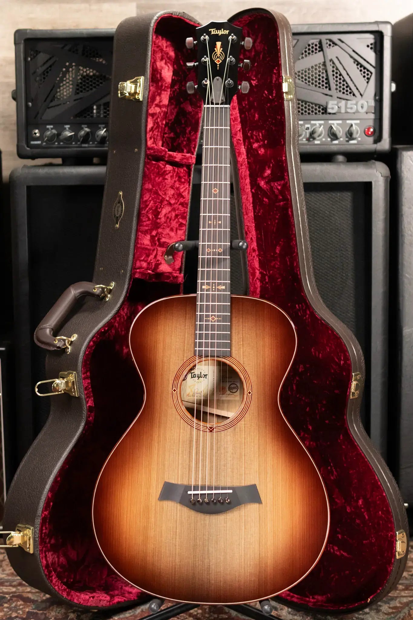 Taylor "The Monument" 1 of 20 12-Fret 2025 Catch Event #10 Grand Concert Acoustic/Electric Guitar - Black Limba/Sinker Cypress with Hardshell Case