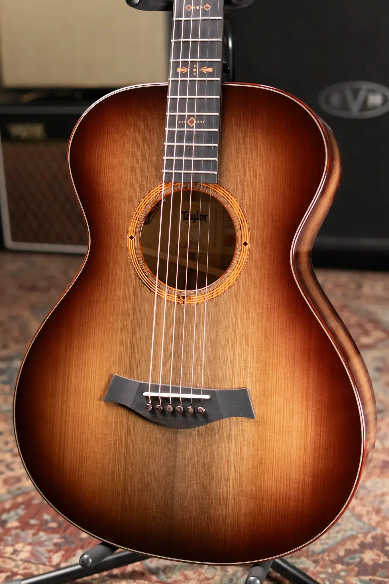 Taylor "The Monument" 1 of 20 C12e 12-Fret 2025 Catch Event #10 Grand Concert Acoustic/Electric Guitar - Black Limba/Sinker Cypress with Hardshell Case