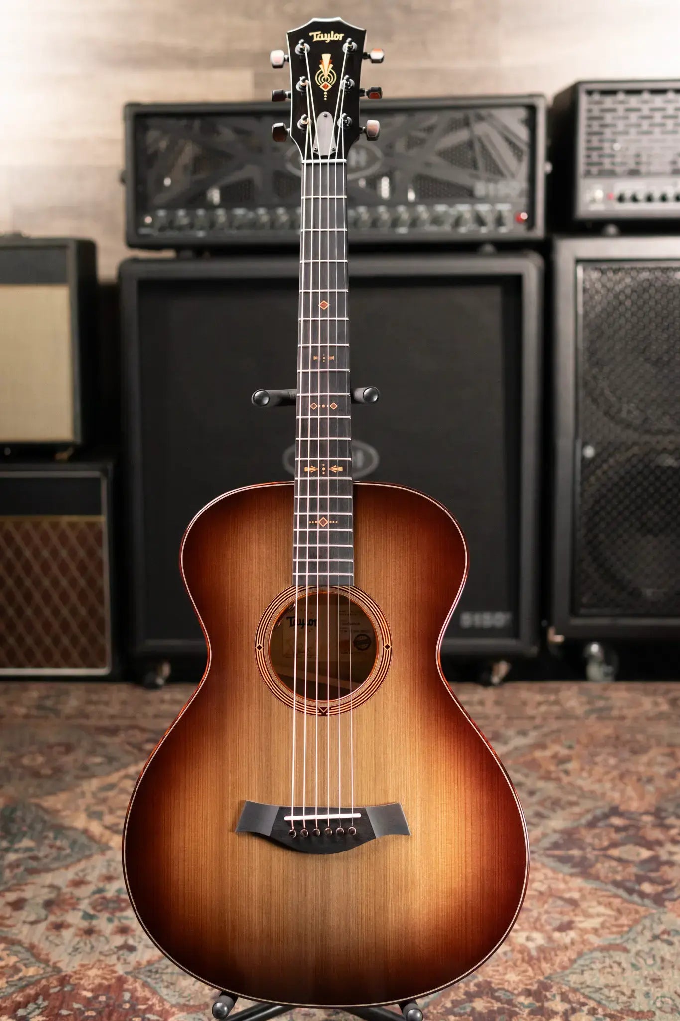 Taylor "The Monument" 1 of 20 C12e 12-Fret 2025 Catch Event #10 Grand Concert Acoustic/Electric Guitar - Black Limba/Sinker Cypress with Hardshell Case
