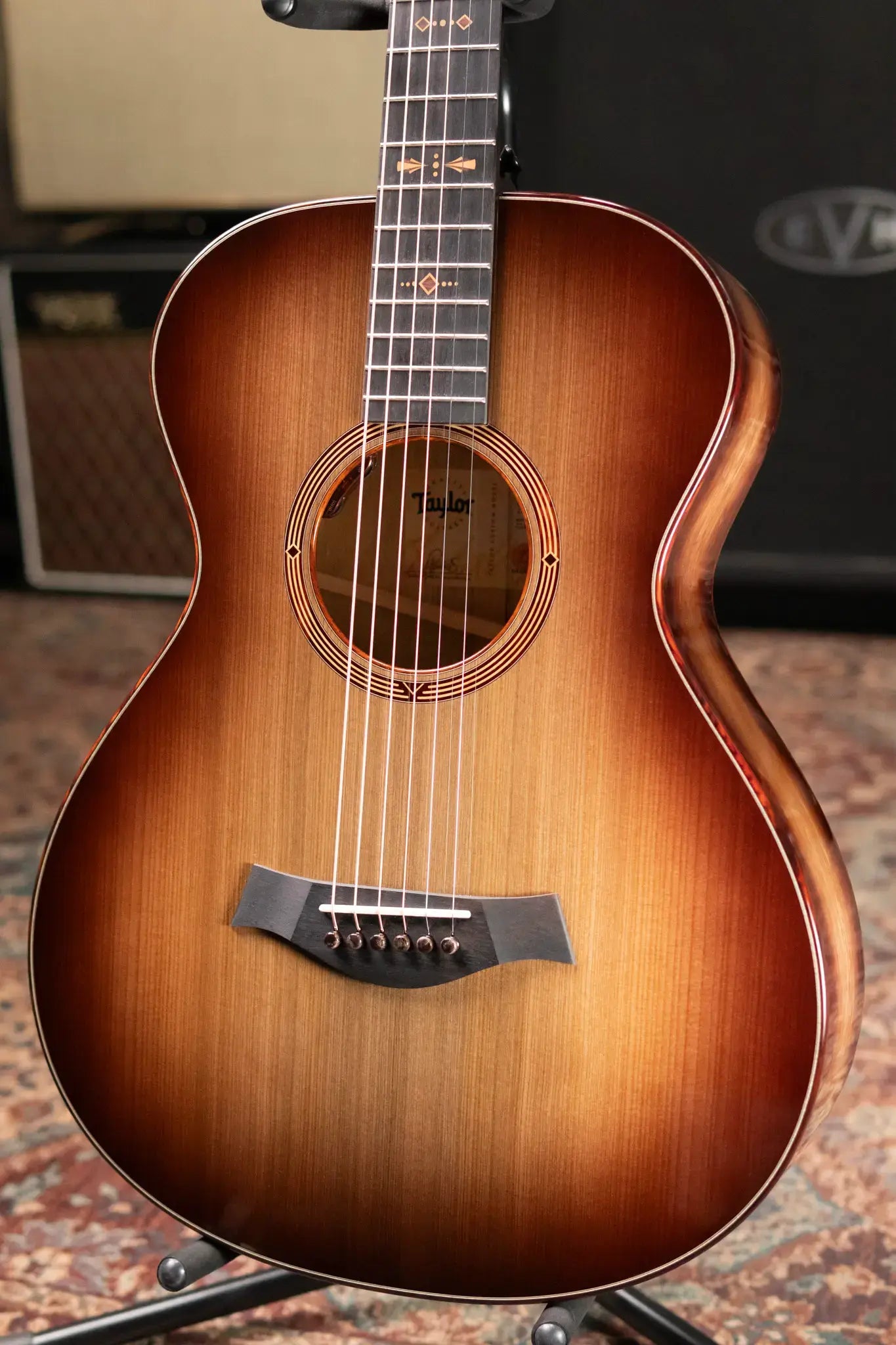 Taylor "The Monument" 1 of 20 C12e 12-Fret 2025 Catch Event #10 Grand Concert Acoustic/Electric Guitar - Black Limba/Sinker Cypress with Hardshell Case