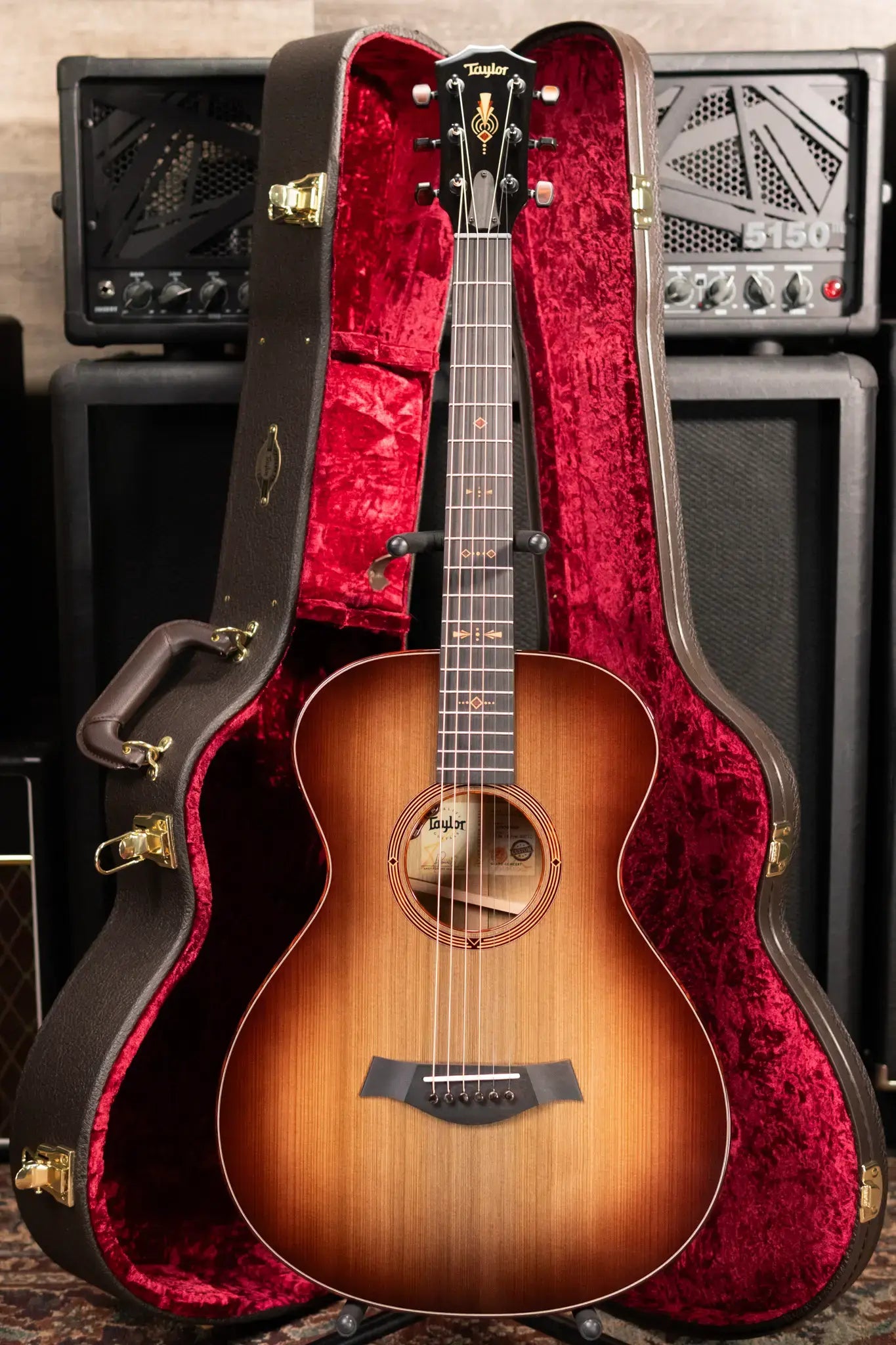 Taylor "The Monument" 1 of 20 C12e 12-Fret 2025 Catch Event #10 Grand Concert Acoustic/Electric Guitar - Black Limba/Sinker Cypress with Hardshell Case