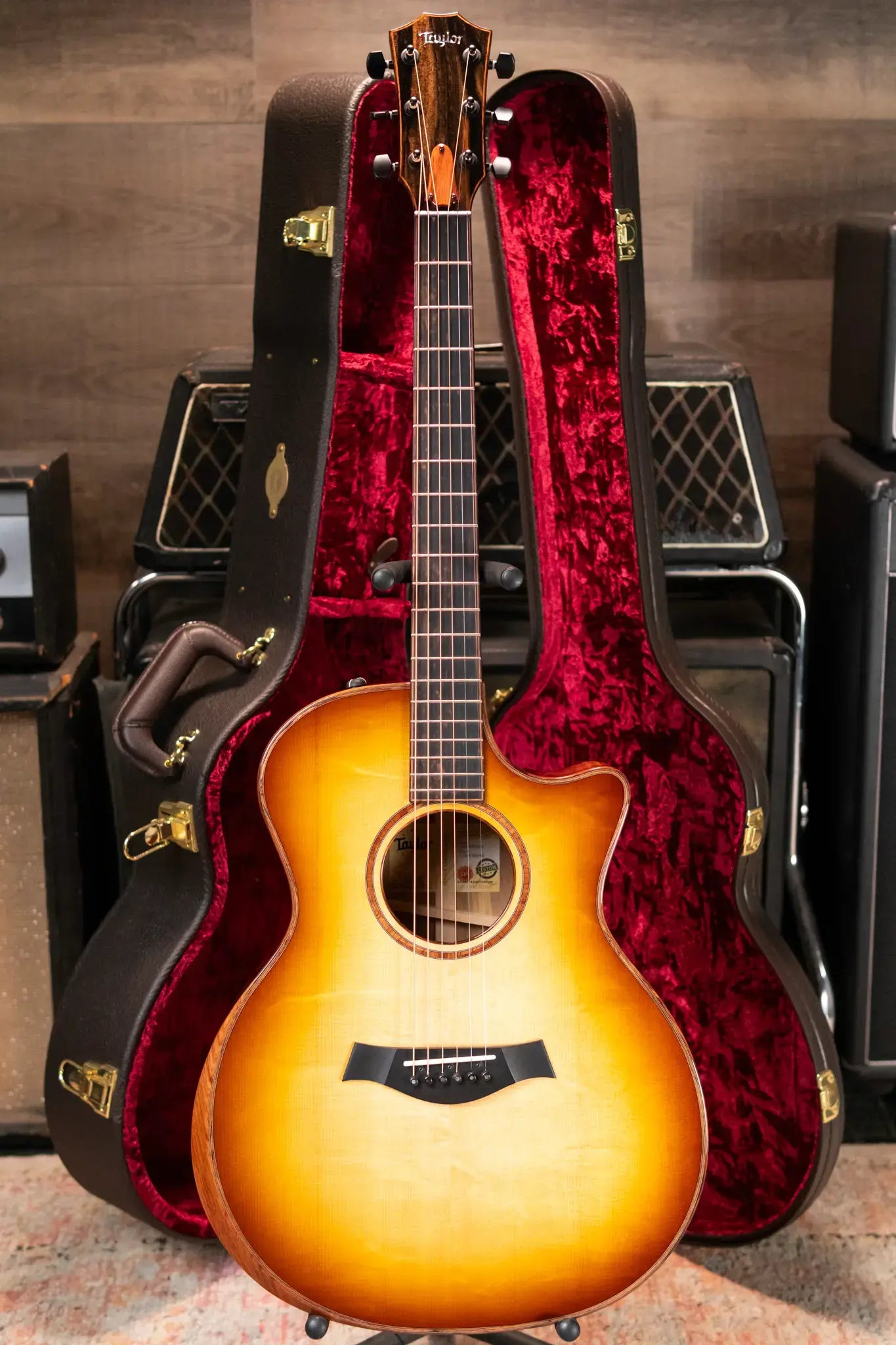Taylor Custom Shop C14ce B5042 2025 Catch Event #42 Grand Auditorium Acoustic/Electric Guitar - Sassafras/Bearclaw Sitka Spruce with Hardshell Case