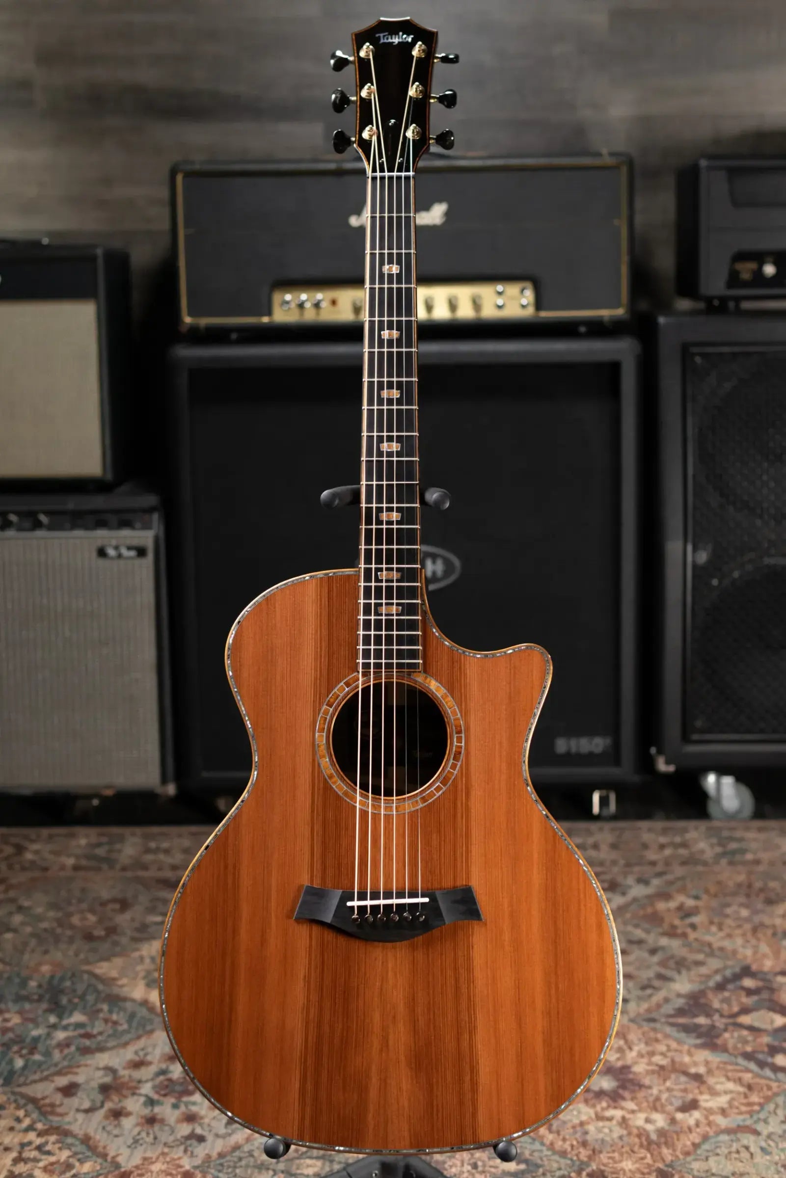 Taylor Custom Shop C14ce B6028 2026 Catch Custom #28 Grand Audtorium Acoustic/Electric Guitar - Sinker Redwood/Walnut with Hardshell Case