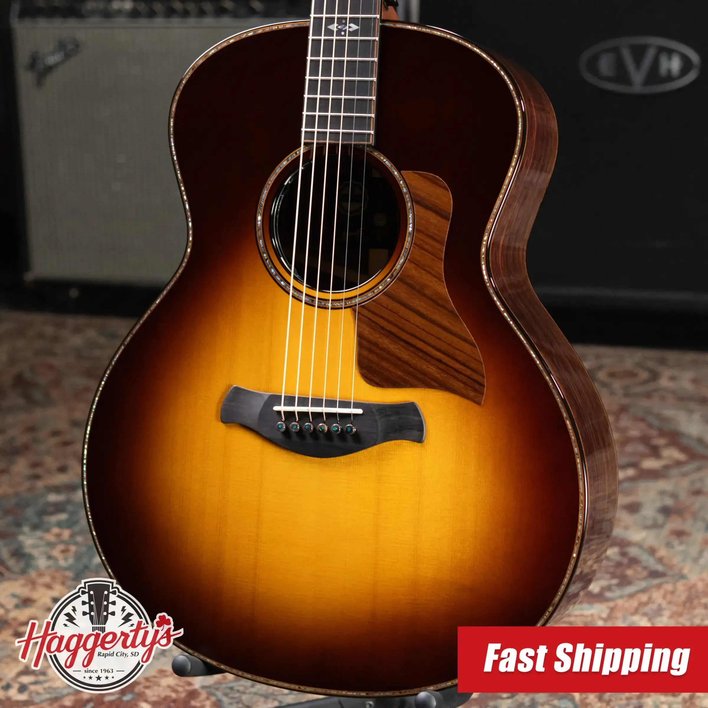 Taylor Custom Shop C14e B6039 2026 Catch Custom #39 Super Auditorium Acoustic/Electric Guitar - Sunburst Engelmann Spruce/Indian Rosewood with Hardshell Case