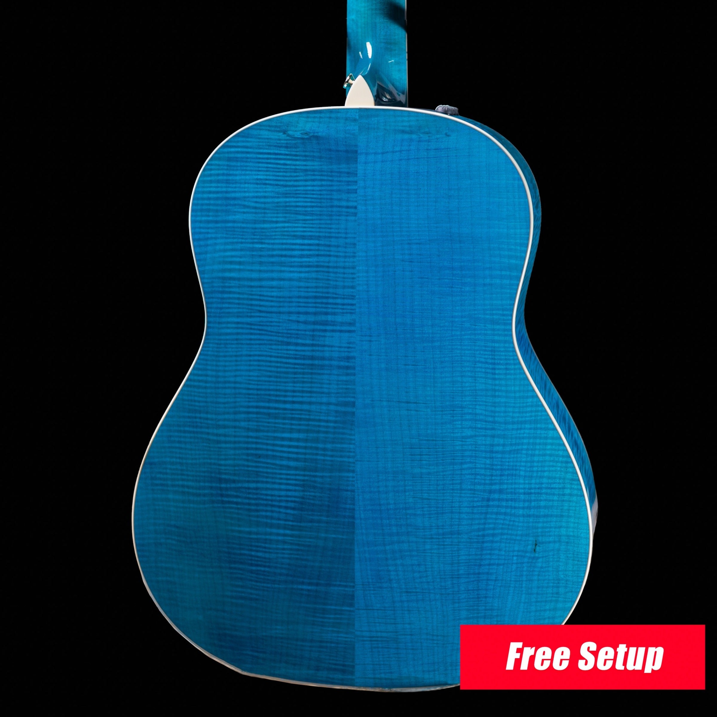 Taylor Custom Shop C17e Koi Fish Grand Pacific Acoustic/Electric Guitar - Living Blue Jewel with Hardshell Case