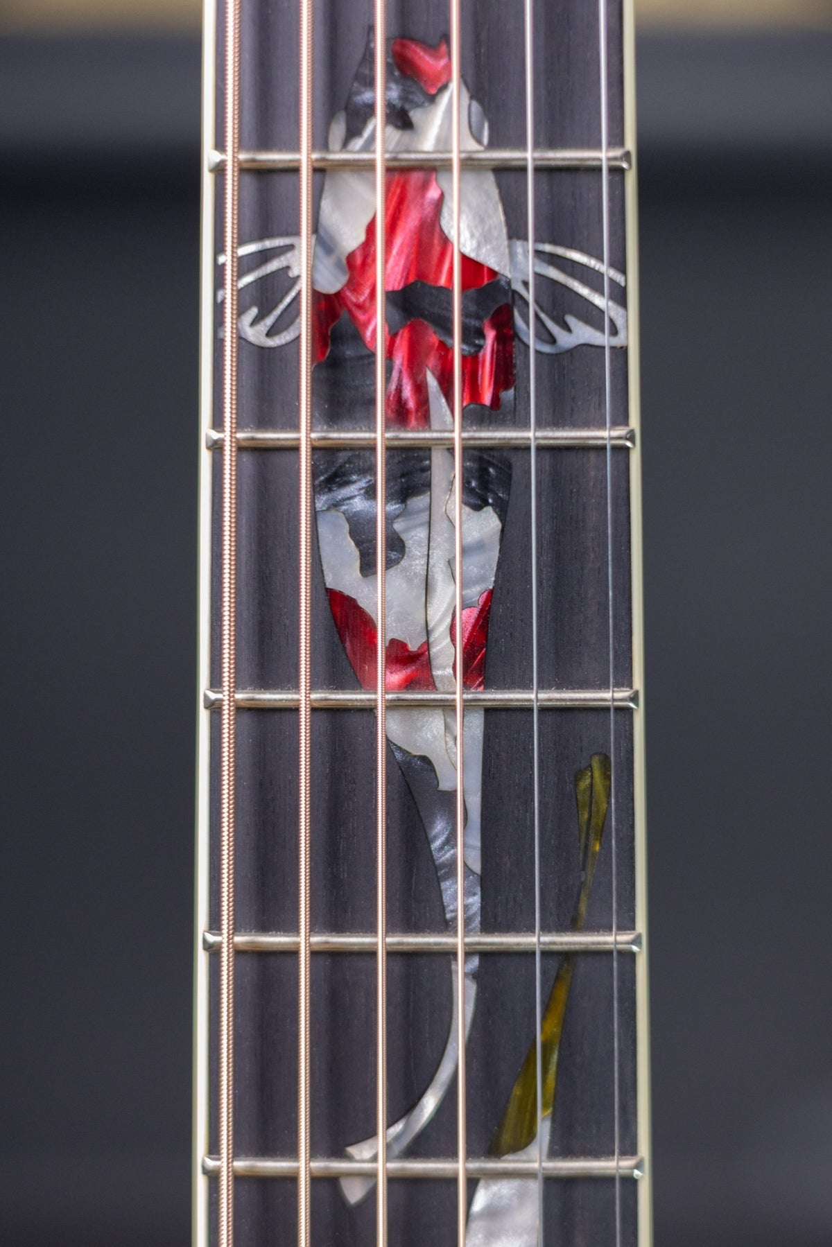 Taylor Custom Shop C17e Koi Fish Grand Pacific Acoustic/Electric Guitar - Living Blue Jewel with Hardshell Case