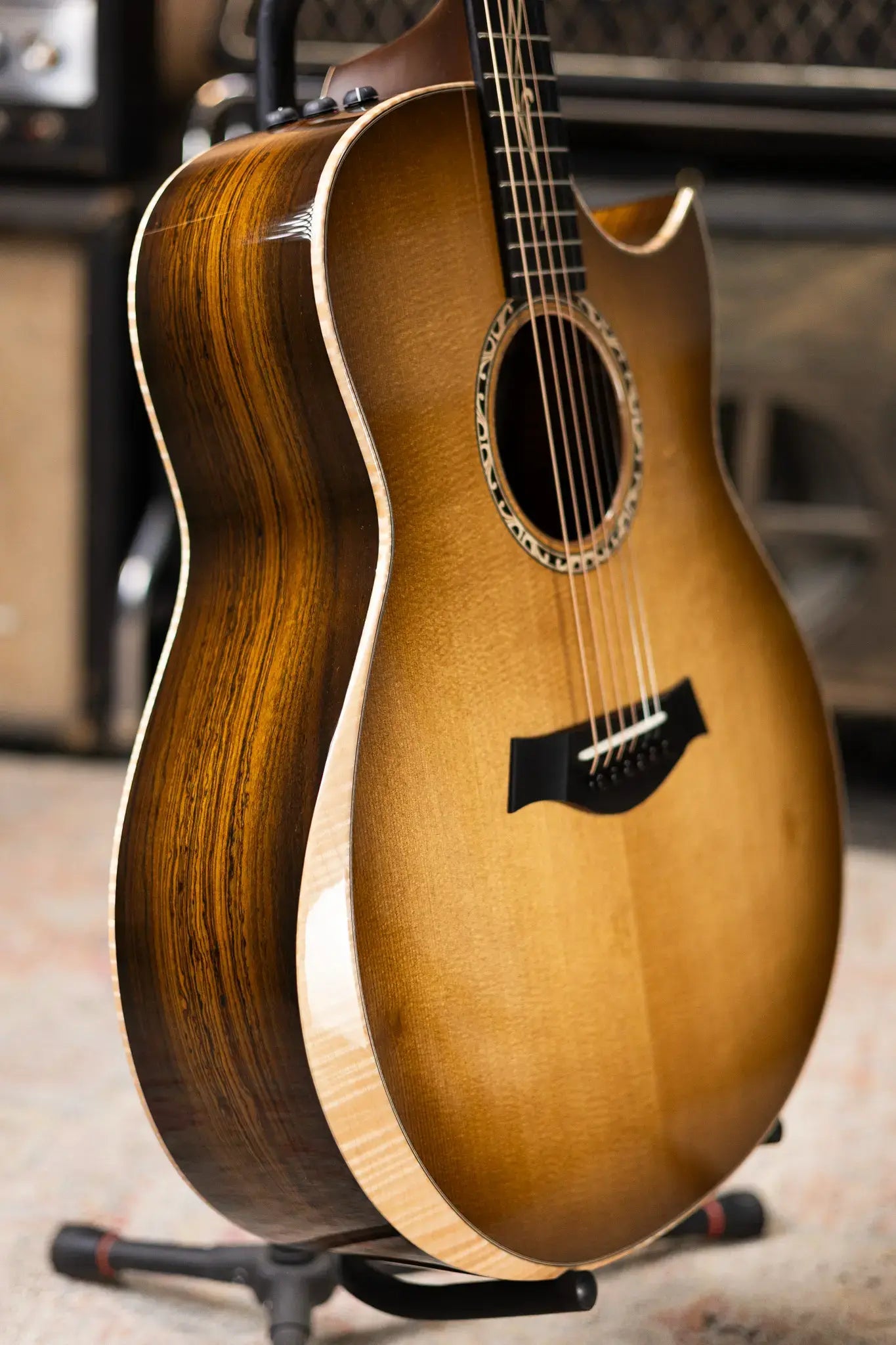 Taylor Custom Shop C18ce B5020 Catch Event #20 Grand Orchestra Acoustic/Electric Guitar - Bocote/Torrefied Sitka with Hardshell Case