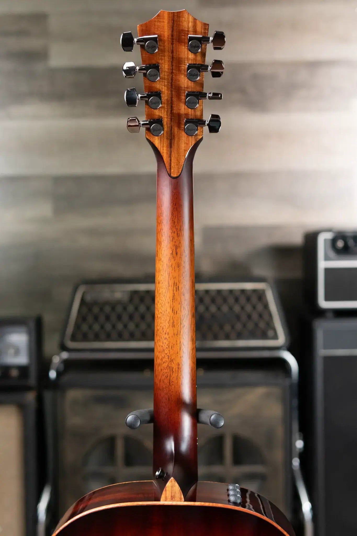Taylor Custom Shop C24e Grand Auditorium Baritone-8 8-String Acoustic/Electric Guitar - Figured Blackwood with Hardshell Case