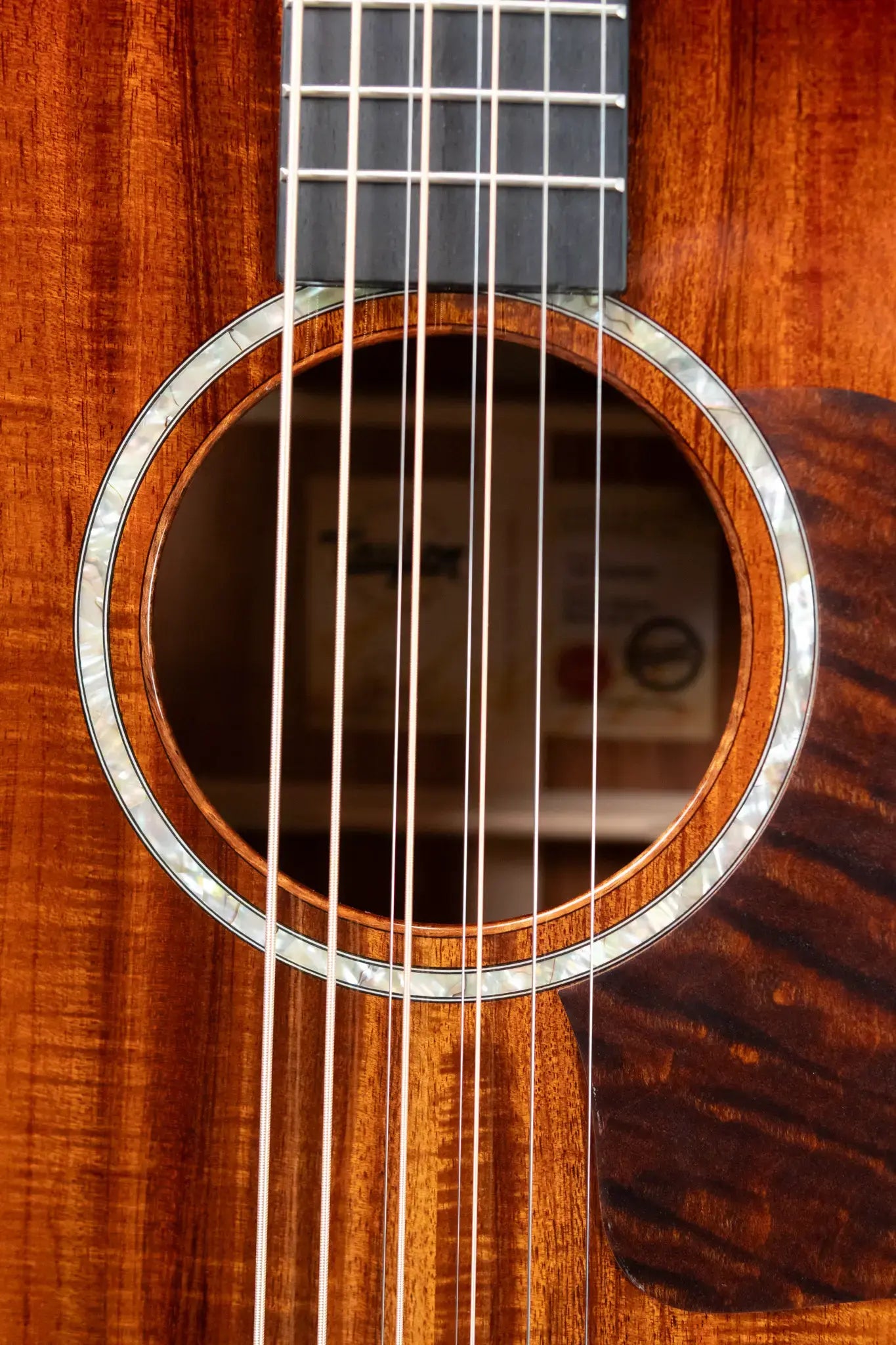 Taylor Custom Shop C24e Grand Auditorium Baritone-8 8-String Acoustic/Electric Guitar - Figured Blackwood with Hardshell Case