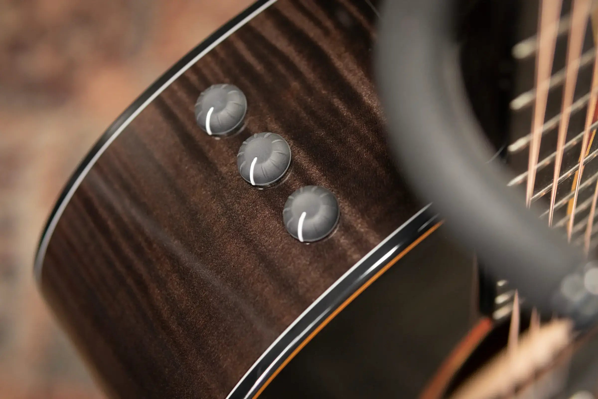 Taylor Custom Shop Grand Auditorium Acoustic/Electric Guitar - Hot Rod Black with Hardshell Case