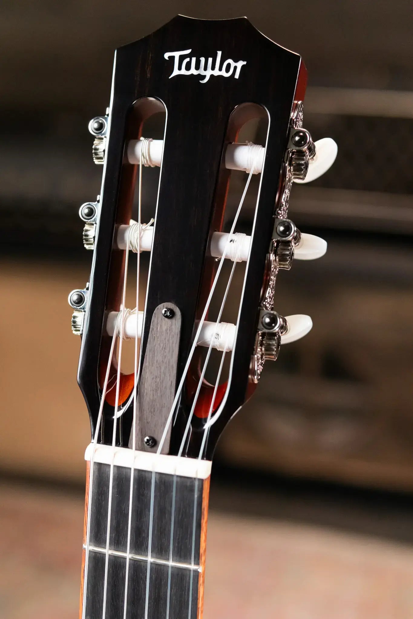 Taylor Custom Grand Concert Nylon #12941 Sinker Redwood/Figured Ironbark Acoustic/Electric Guitar with Hardshell Case