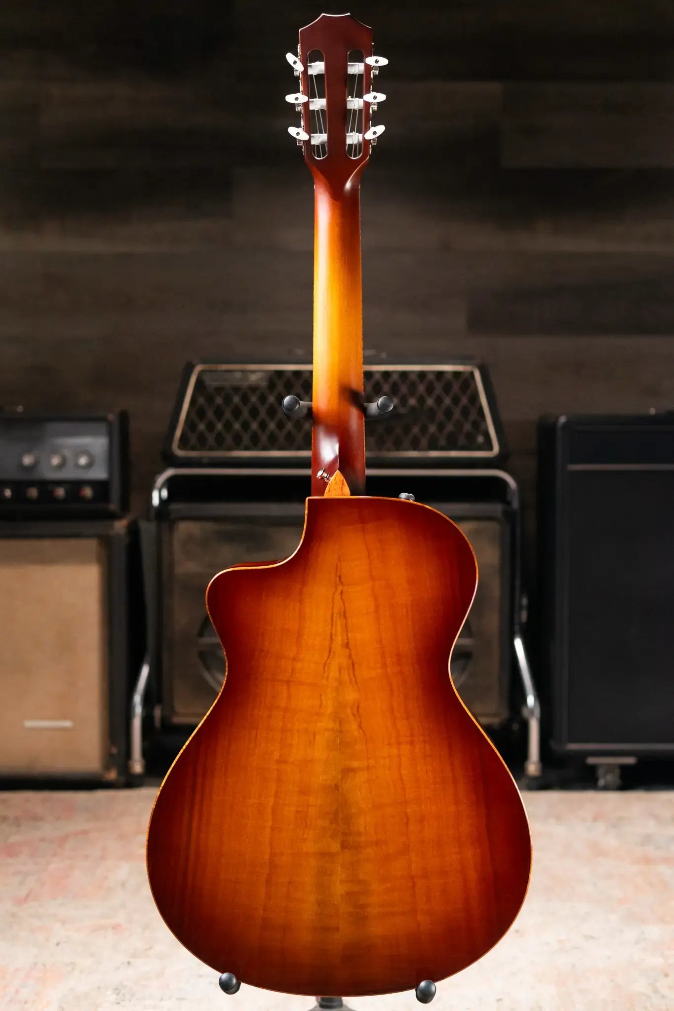 Taylor Custom Grand Concert Nylon #12941 Sinker Redwood/Figured Ironbark Acoustic/Electric Guitar with Hardshell Case