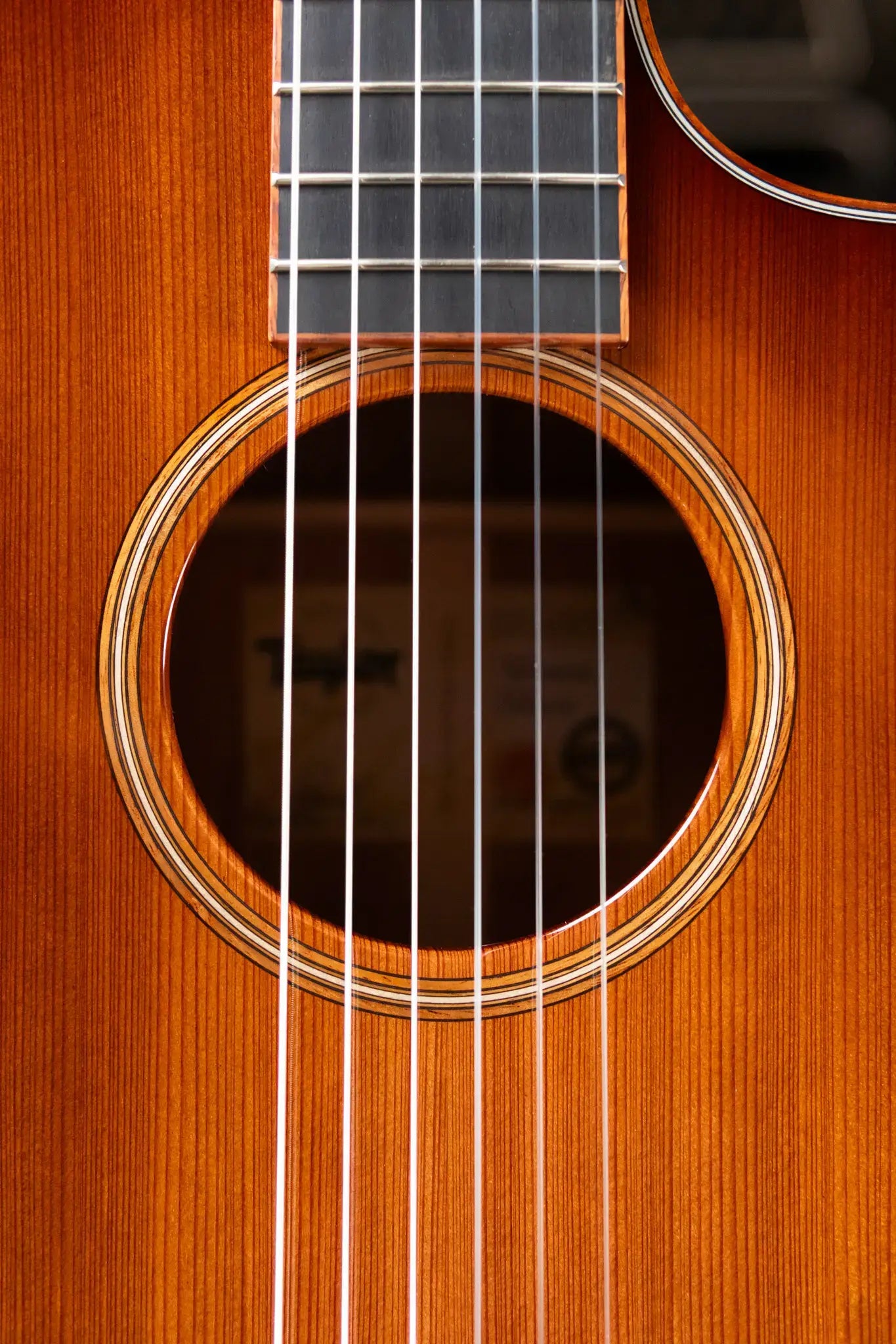 Taylor Custom Grand Concert Nylon #12941 Sinker Redwood/Figured Ironbark Acoustic/Electric Guitar with Hardshell Case