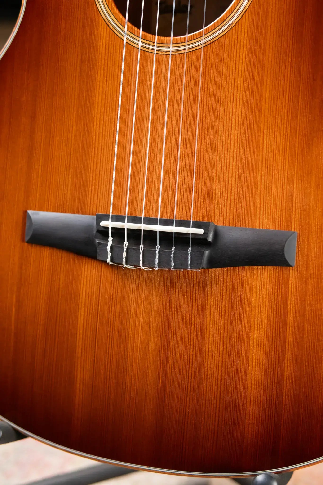 Taylor Custom Grand Concert Nylon #12941 Sinker Redwood/Figured Ironbark Acoustic/Electric Guitar with Hardshell Case