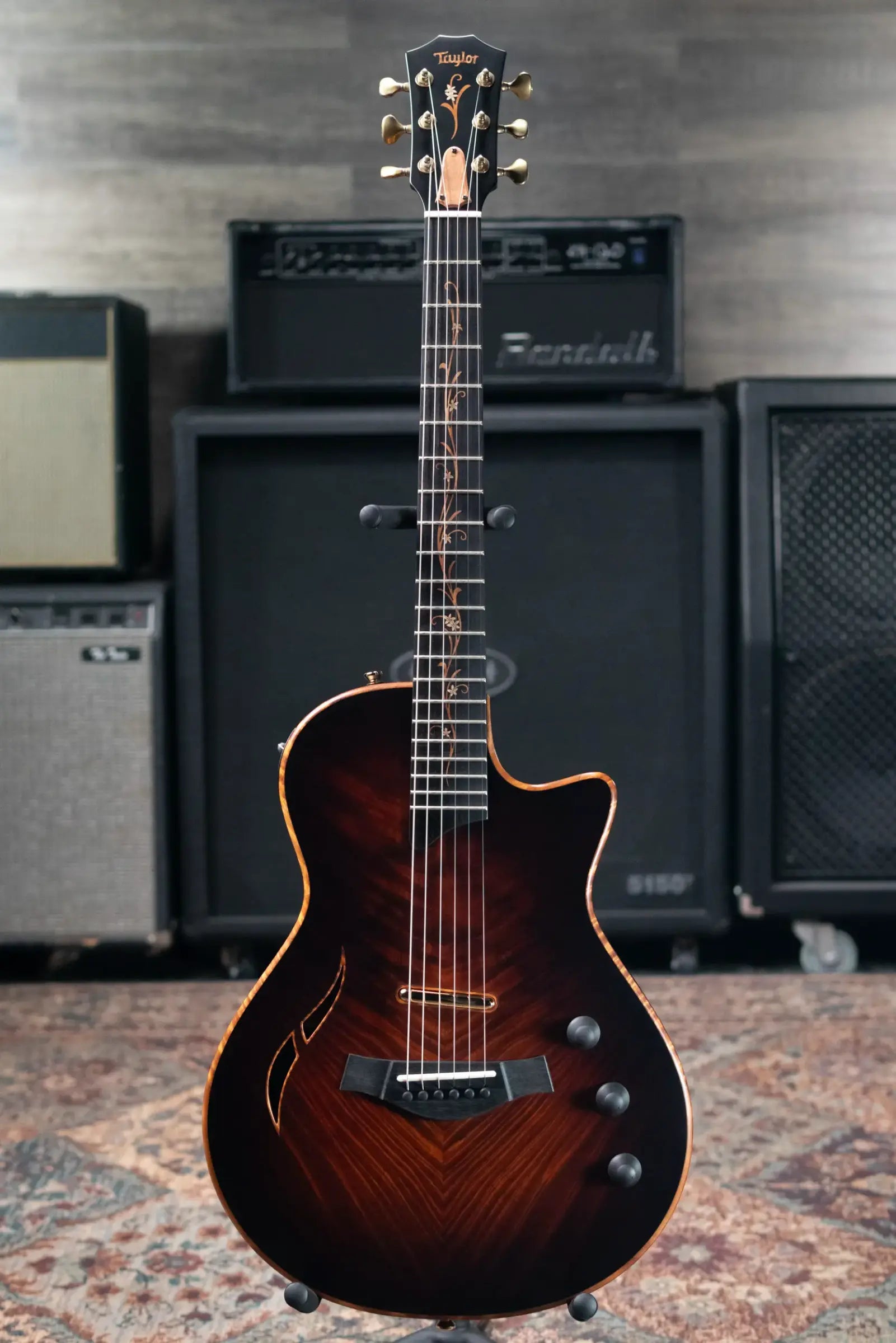 Taylor Custom Shop T5z Custom #C0957 Hawaiian Koa/Shamel Ash Hollow Body Electric Guitar with Hardshell Case