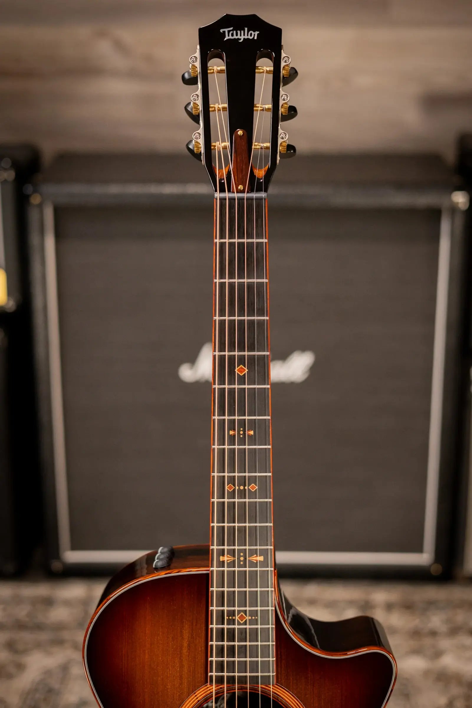 Taylor Custom Shop #13198 12-Fret Grand Concert Acoustic/Electric Guitar - Brazilian Rosewood/Sinker Redwood with Hardshell Case