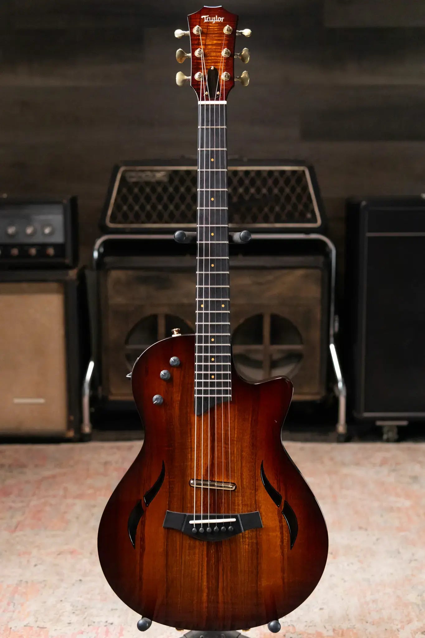 Taylor Custom T5z Koa Electric Guitar - Shaded Edge Burst with Hardshell Case - Used