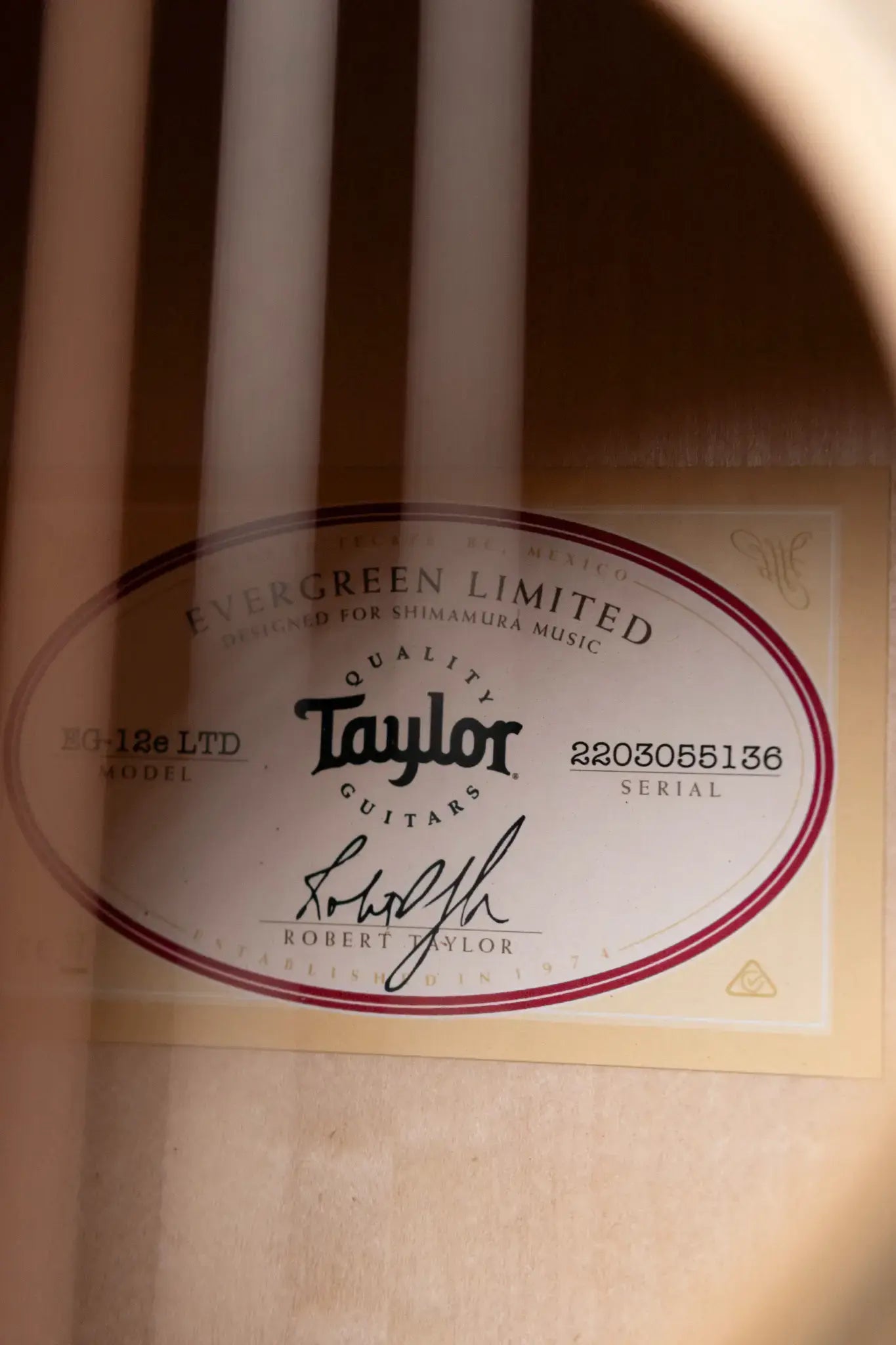 Taylor EG-12e LTD Academy Lutz Spruce/Maple Grand Concert Acoustic/Electric Guitar with Gig Bag