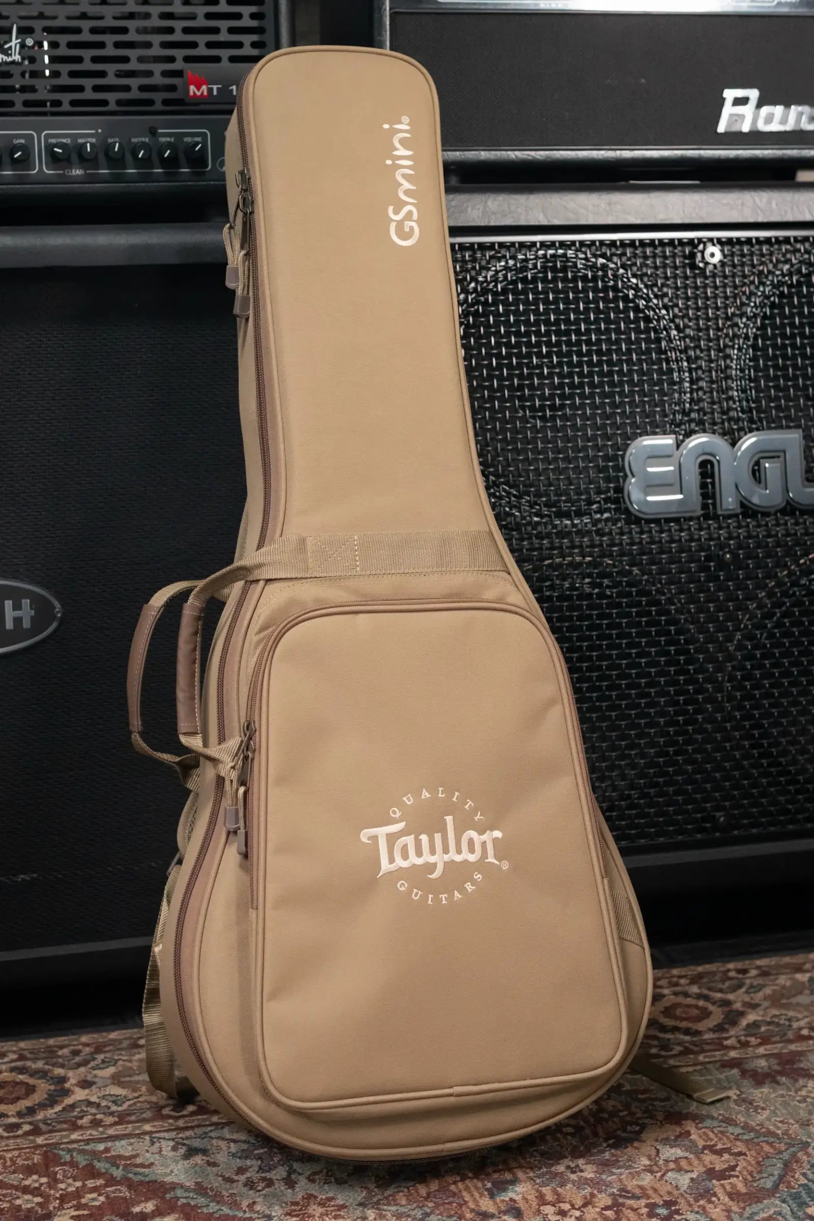 Taylor GS Mini Sapele Acoustic Guitar with Tan Structured Gig Bag - Floor Model Demo