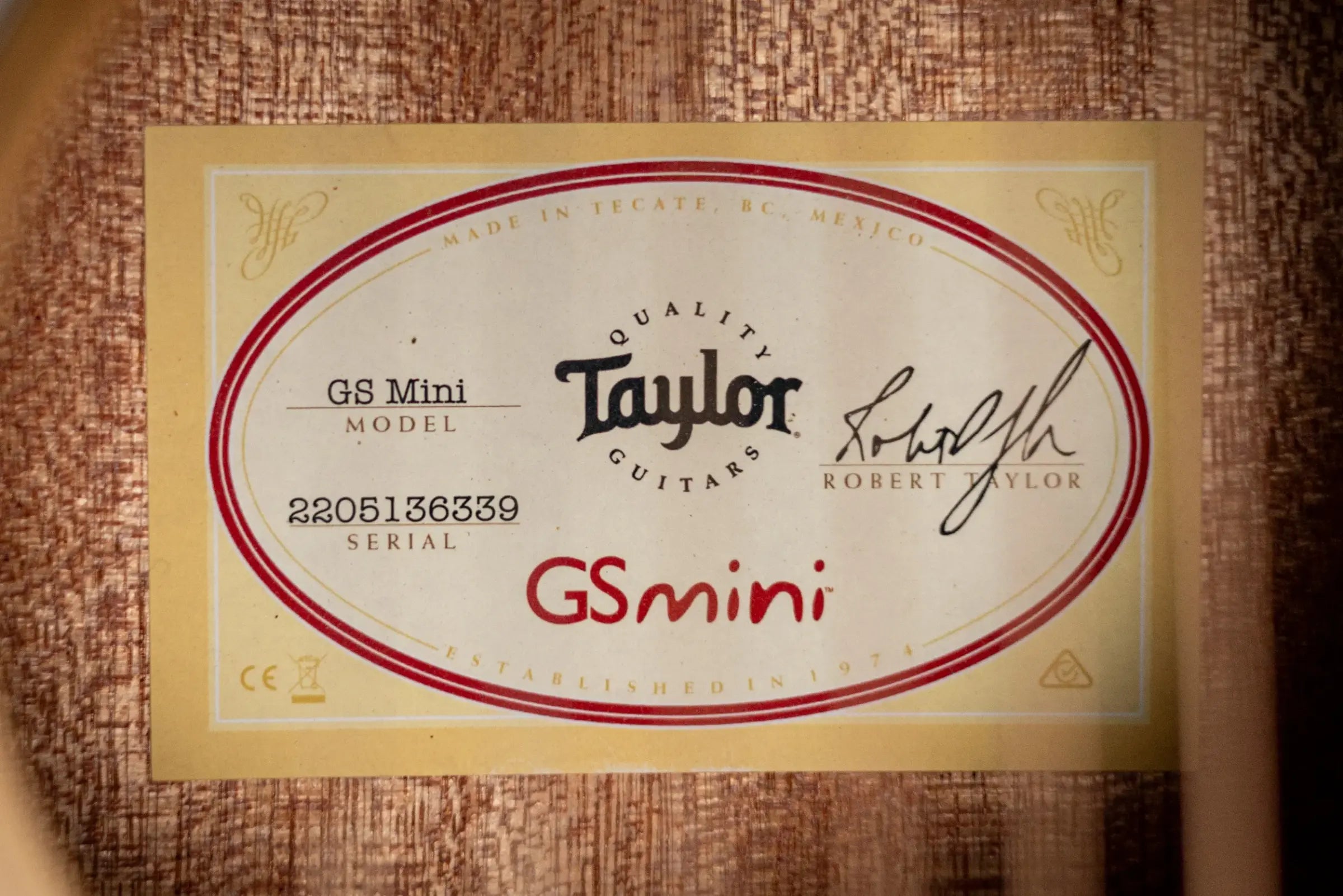 Taylor GS Mini Sapele Left-Handed Acoustic Guitar - Natural with Gig Bag