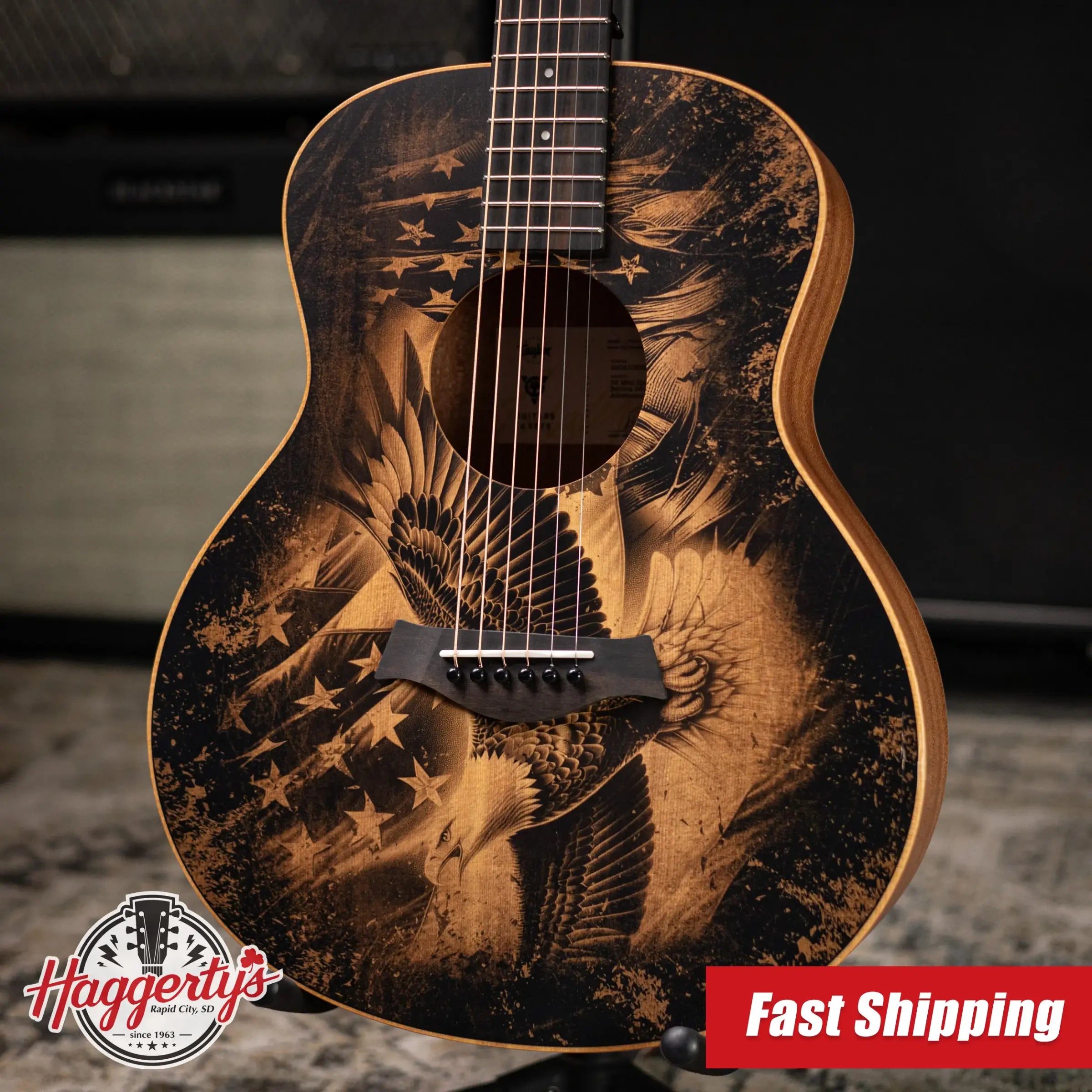 Taylor GS Mini Special Edition Guitars 4 Veterans Acoustic Guitar - Americana with GS Mini Bag