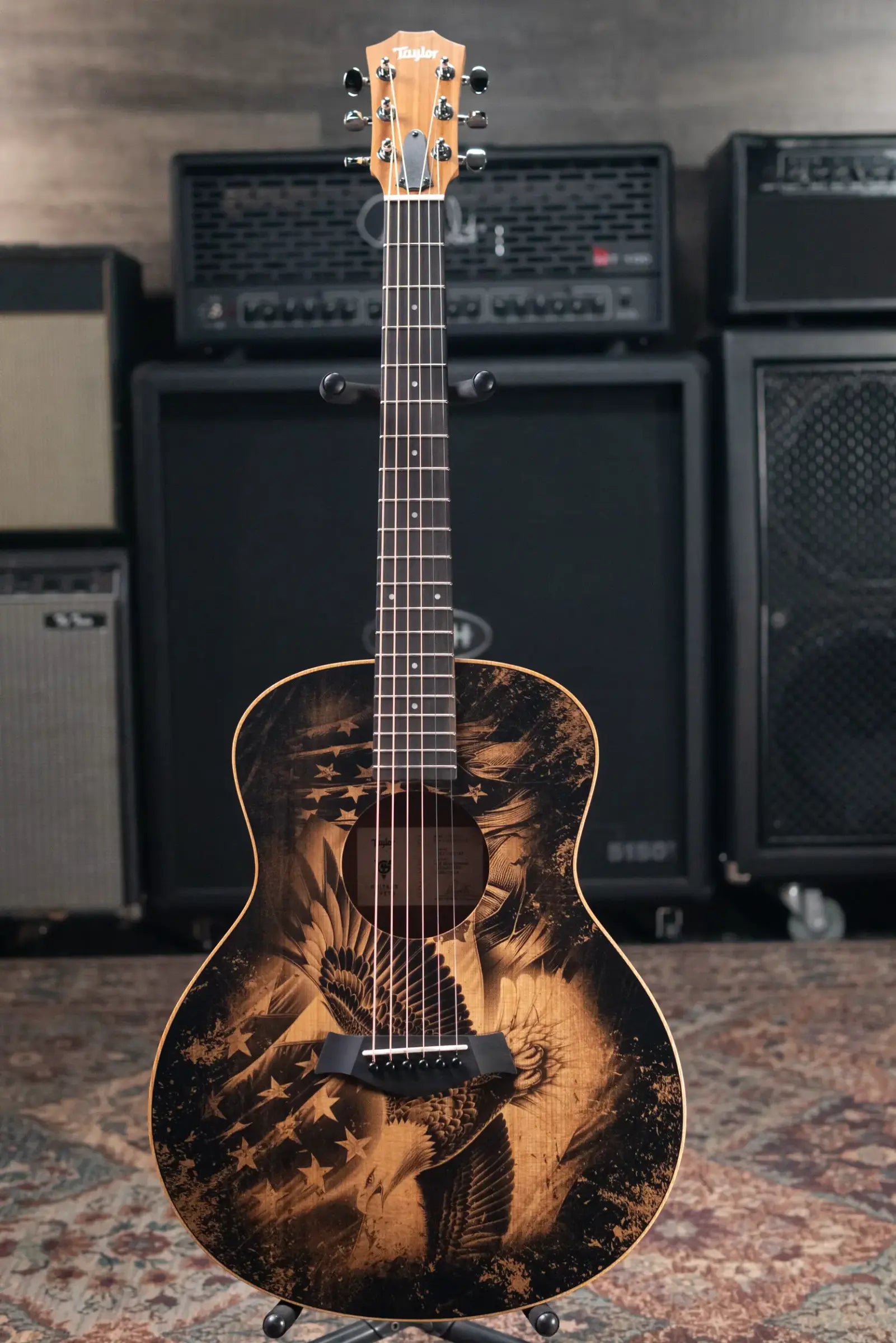 Taylor GS Mini Special Edition Guitars 4 Vets Americana Acoustic Guitar with Gig Bag