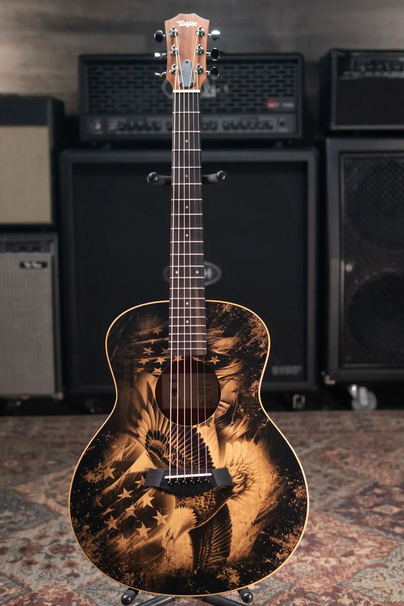 Taylor GS Mini Special Edition Guitars 4 Vets Americana Acoustic Guitar with Gig Bag