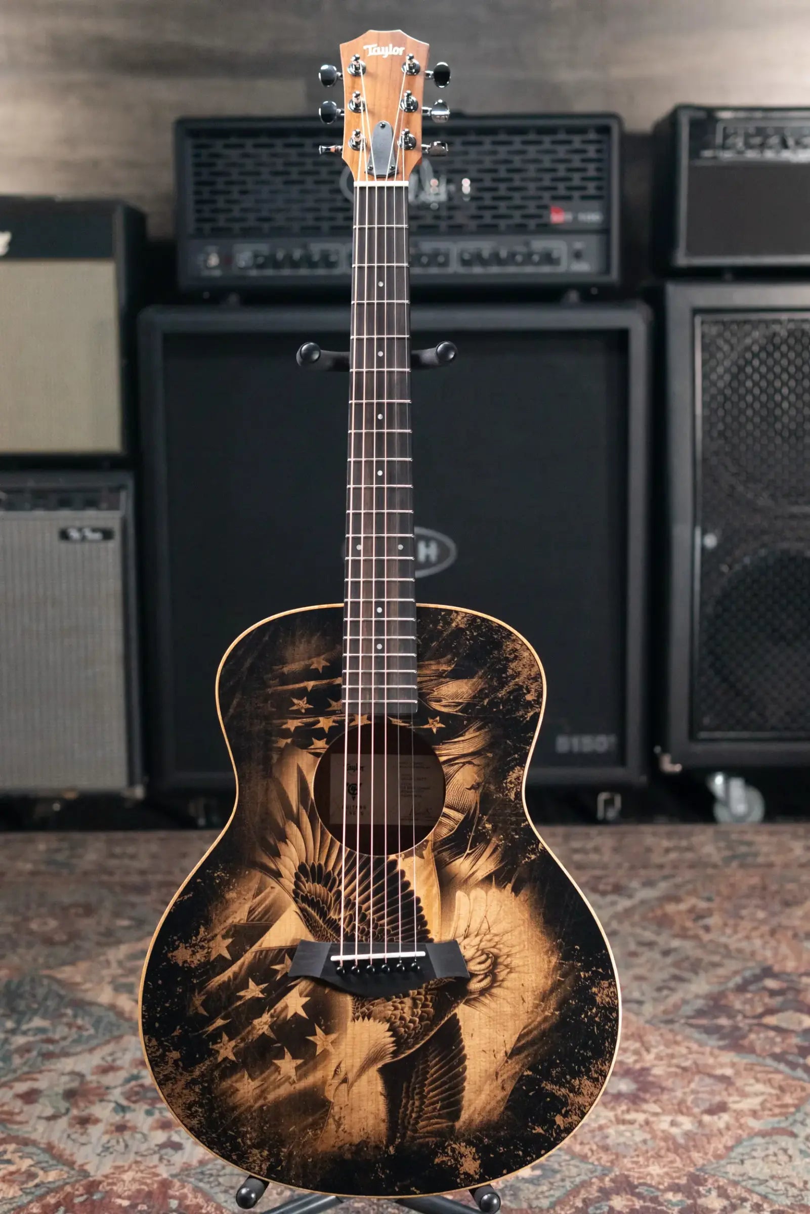 Taylor GS Mini Special Edition Guitars 4 Vets Americana Acoustic Guitar with Gig Bag