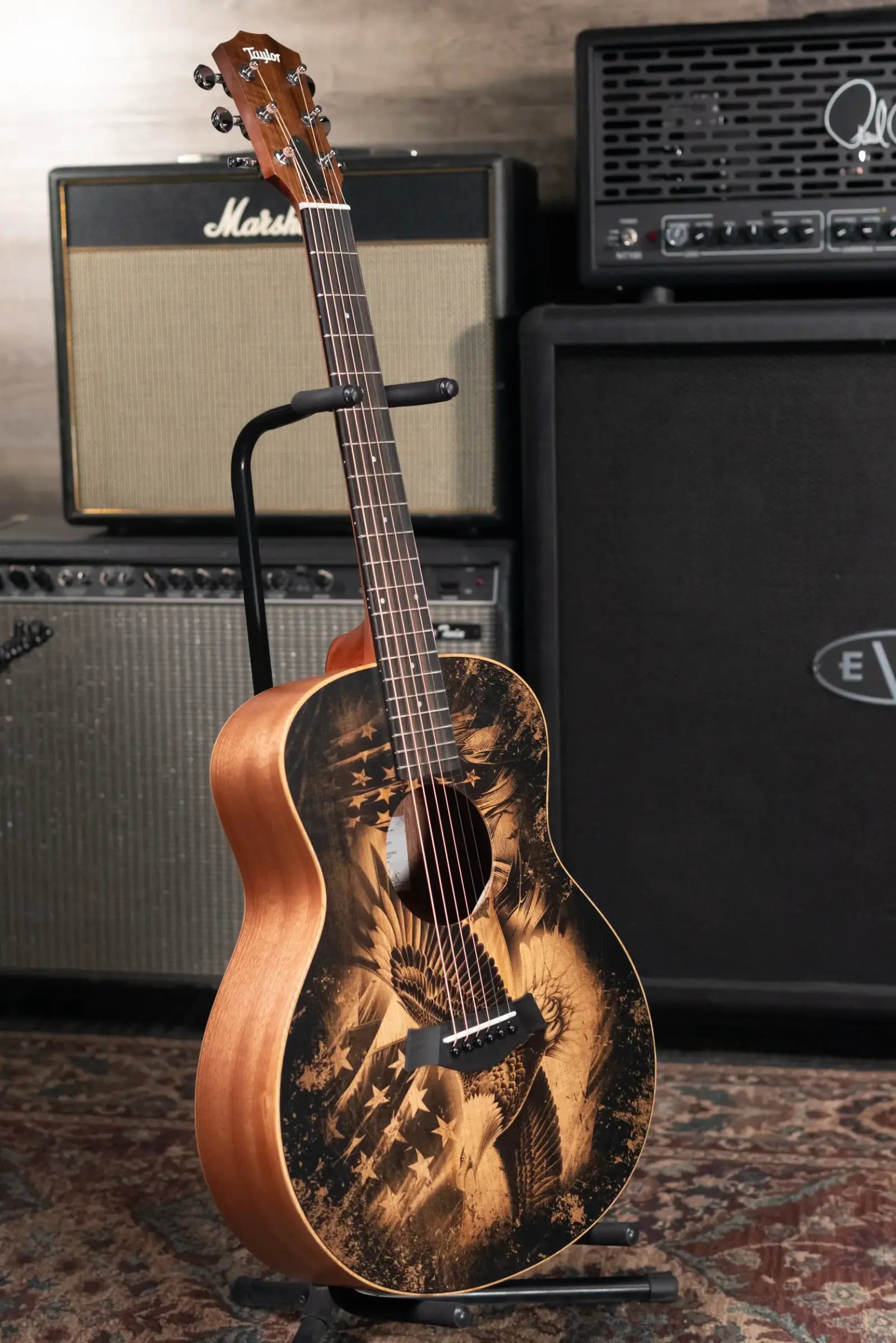 Taylor GS Mini Special Edition Guitars 4 Vets Americana Acoustic Guitar with Gig Bag