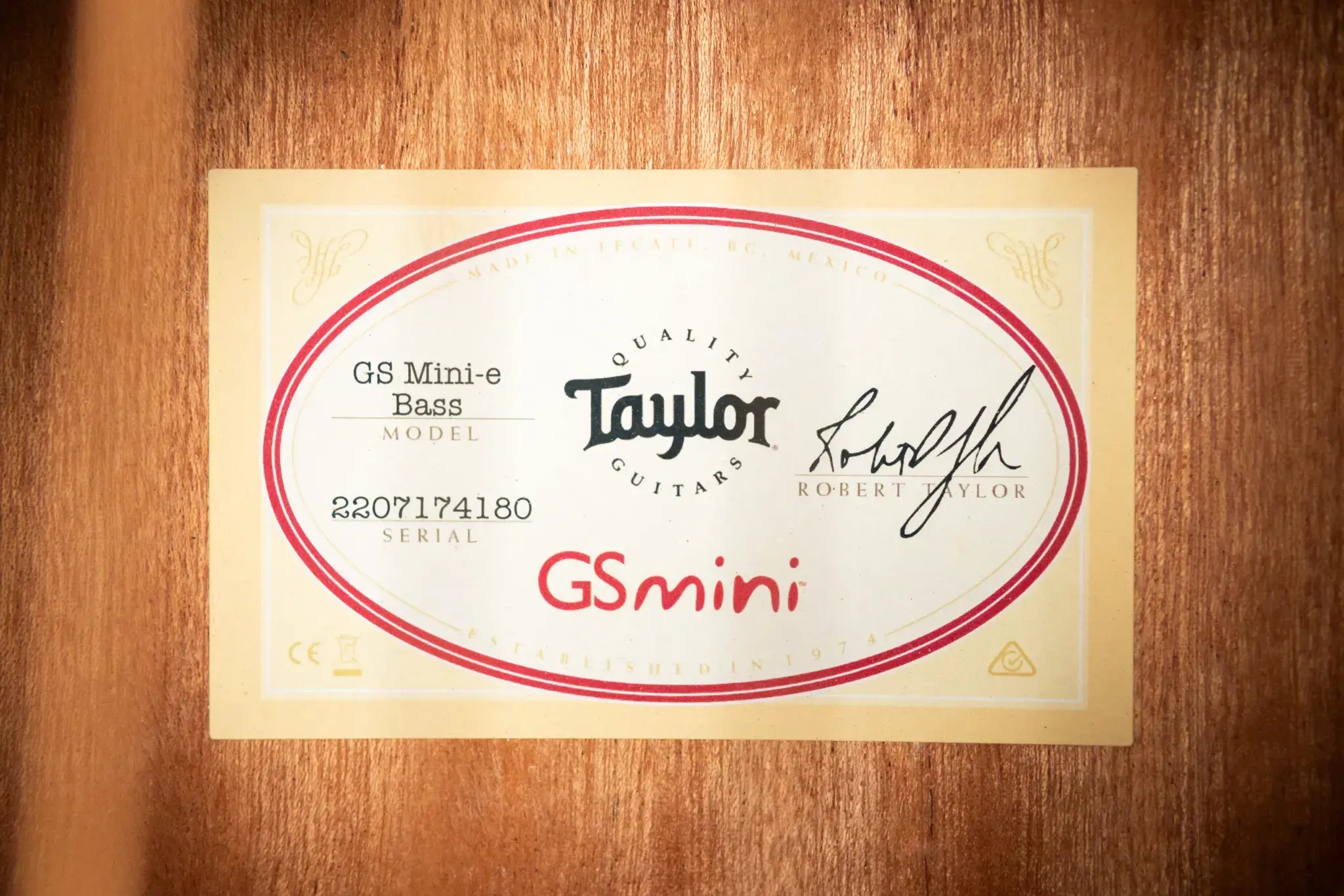 Taylor GS Mini-e Bass Acoustic/Electric - Sapele with GS Mini Bag - Factory Used