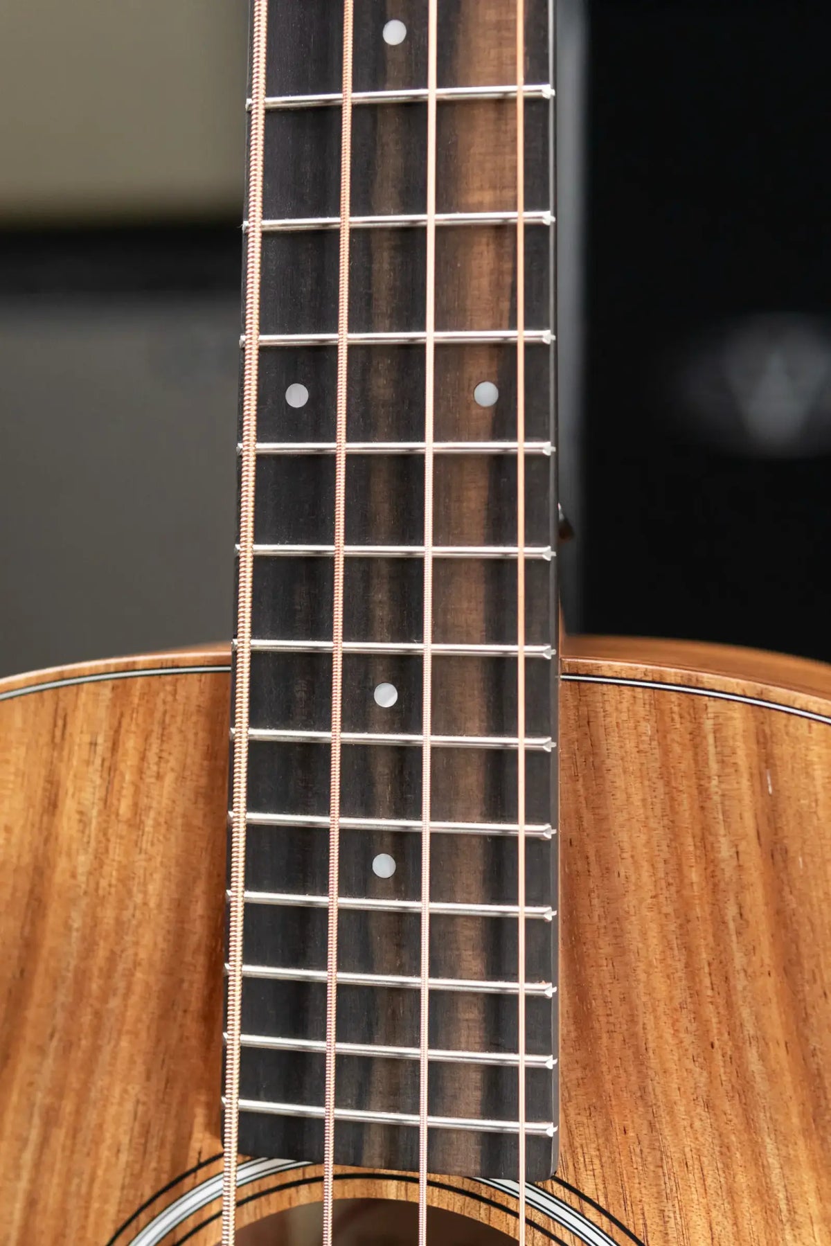 Taylor GS Mini-e Koa Acoustic/Electric Bass with GS Mini Bag - Demo