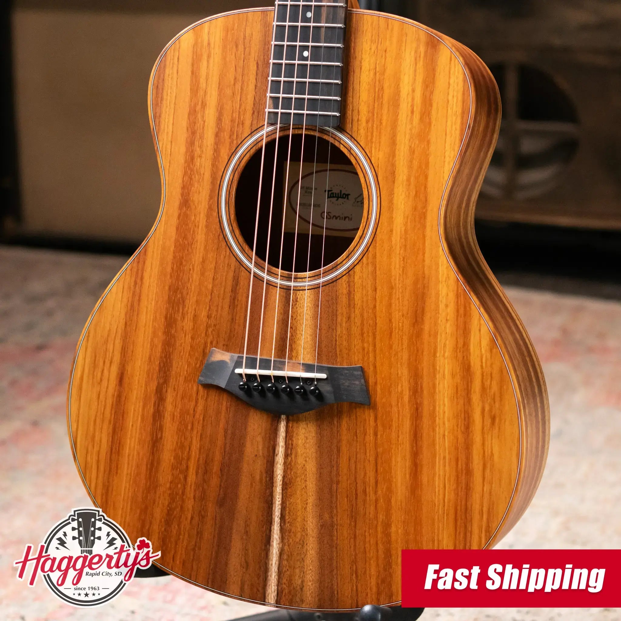 Taylor GS Mini-e Koa Acoustic-Electric Guitar with Structured Gig Bag