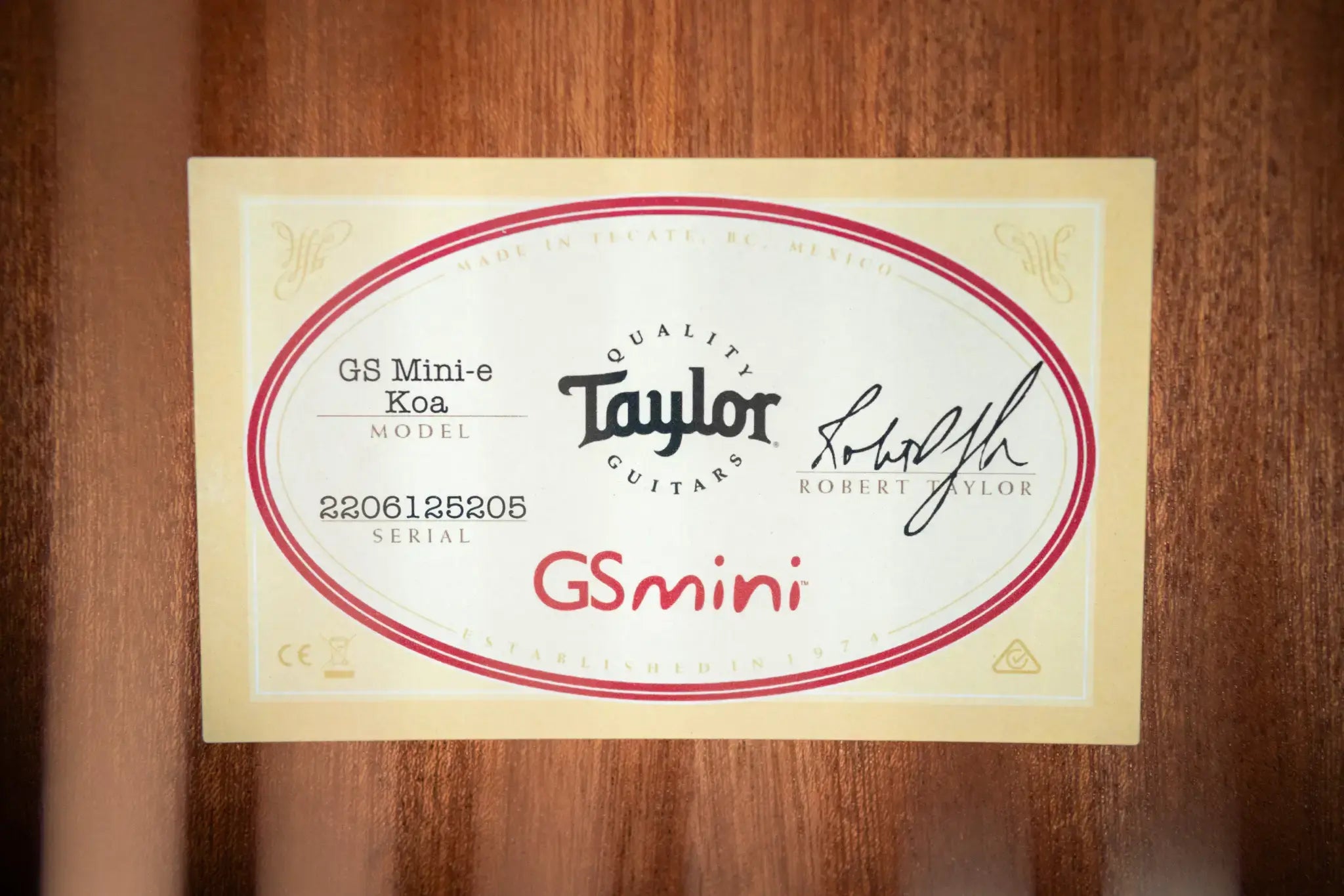 Taylor GS Mini-e Koa Acoustic-Electric Guitar with Structured Gig Bag