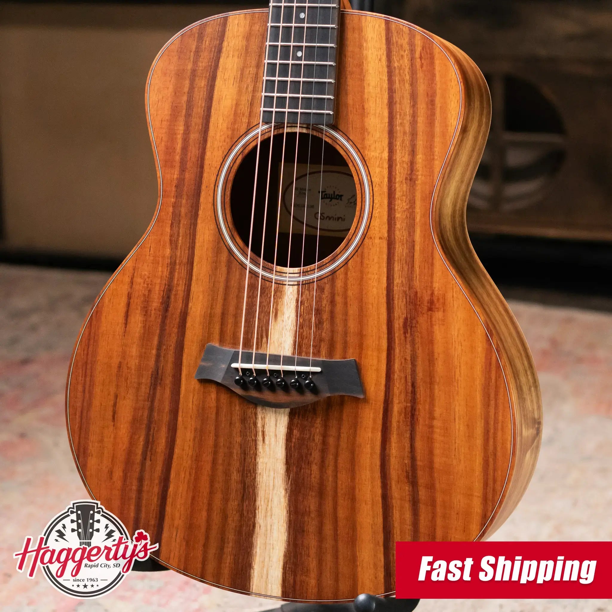 Taylor GS Mini-e Koa Acoustic-Electric Guitar with Structured Gig Bag