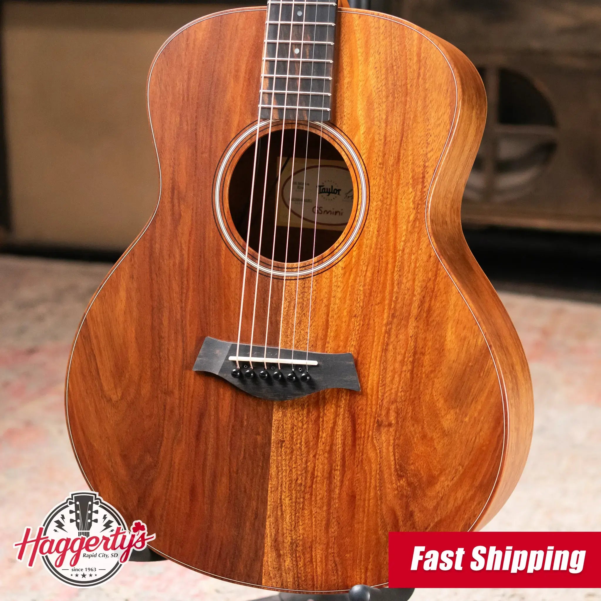 Taylor GS Mini-e Koa Acoustic-Electric Guitar with Structured Gig Bag